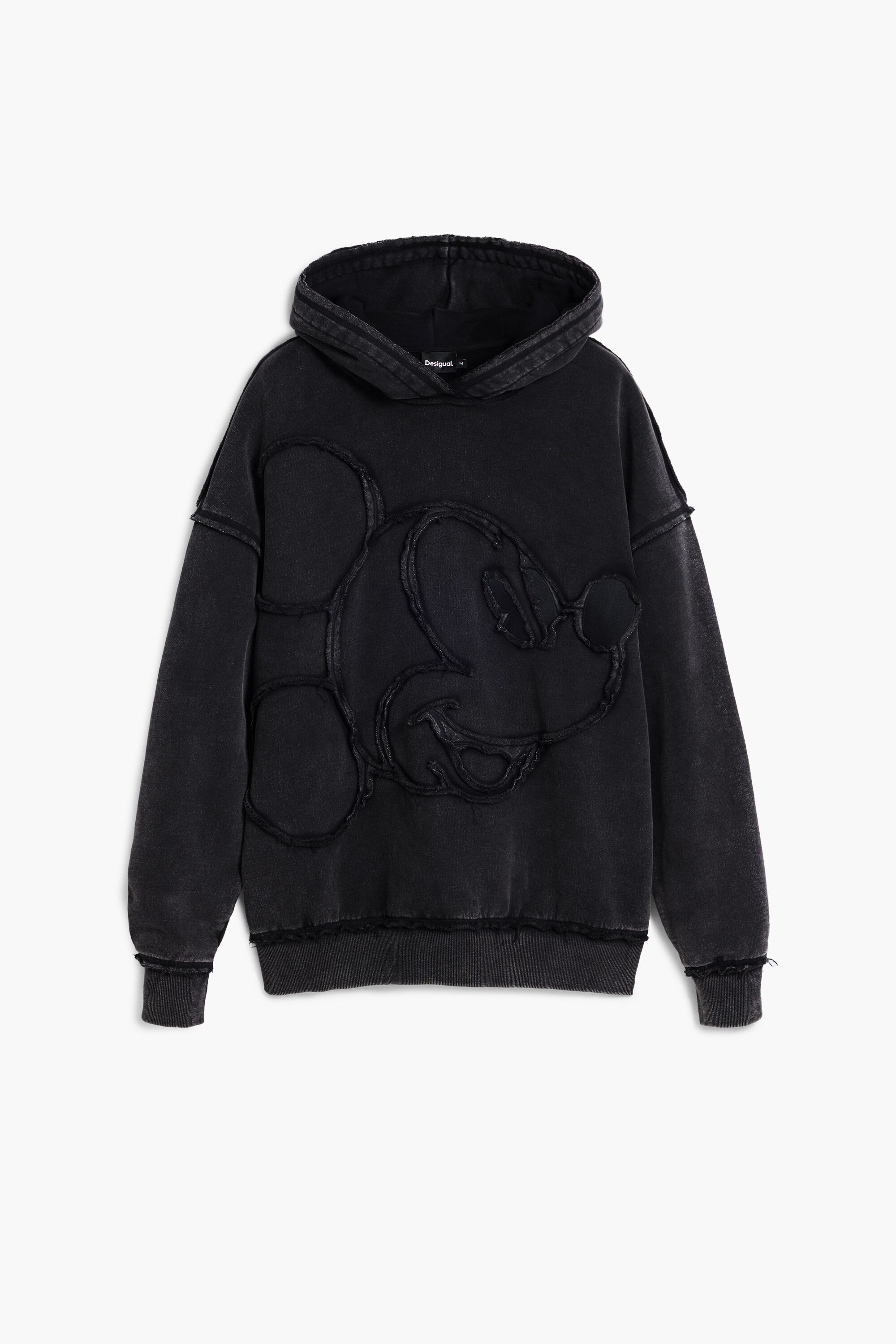 Desigual, Mickey Mouse™ Patch-Sweatshirt, Herren, Baumwolle, Schwarz, S