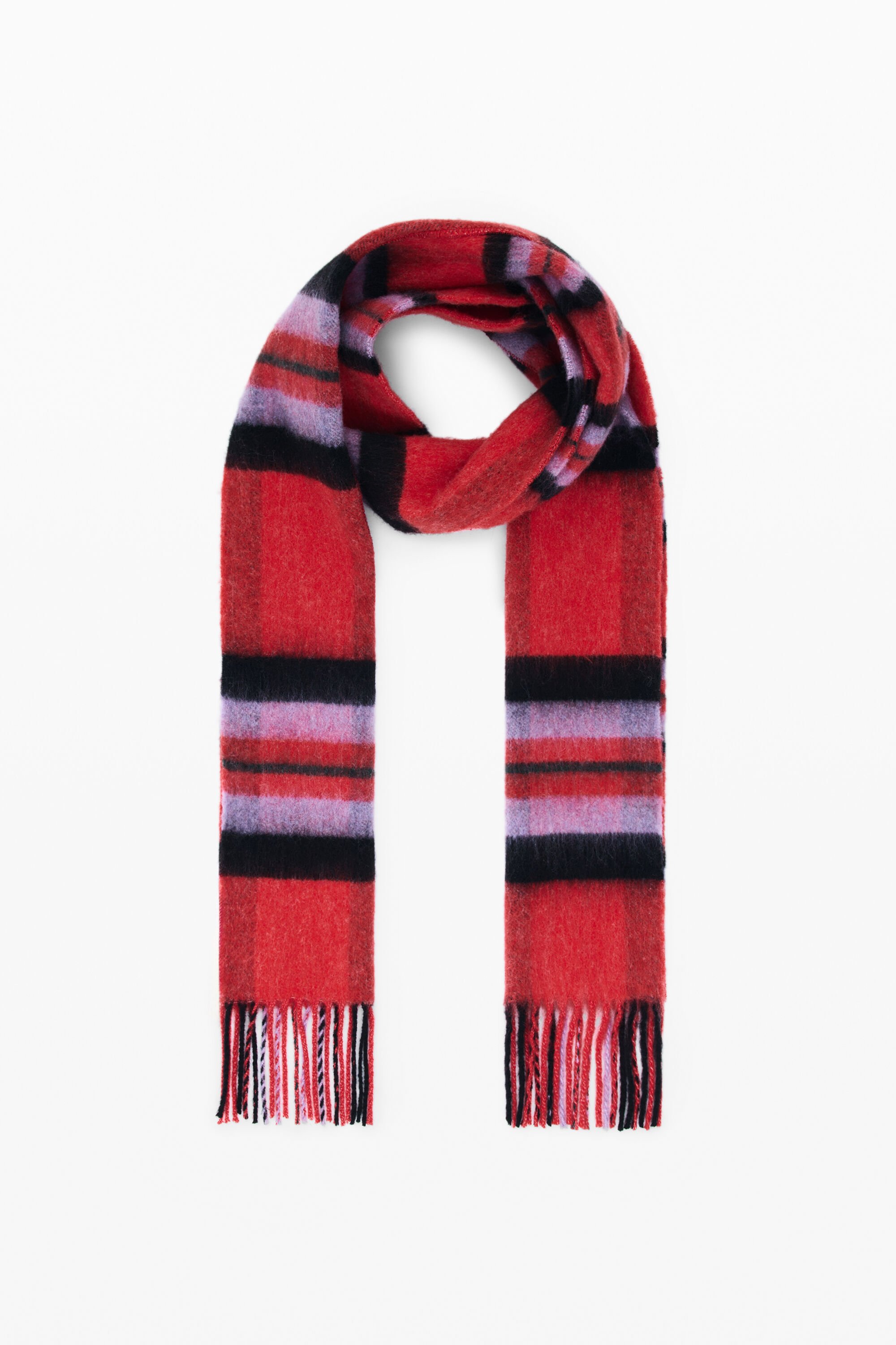 Desigual, Langer Schal mit Karomuster, Damen, Rot, U