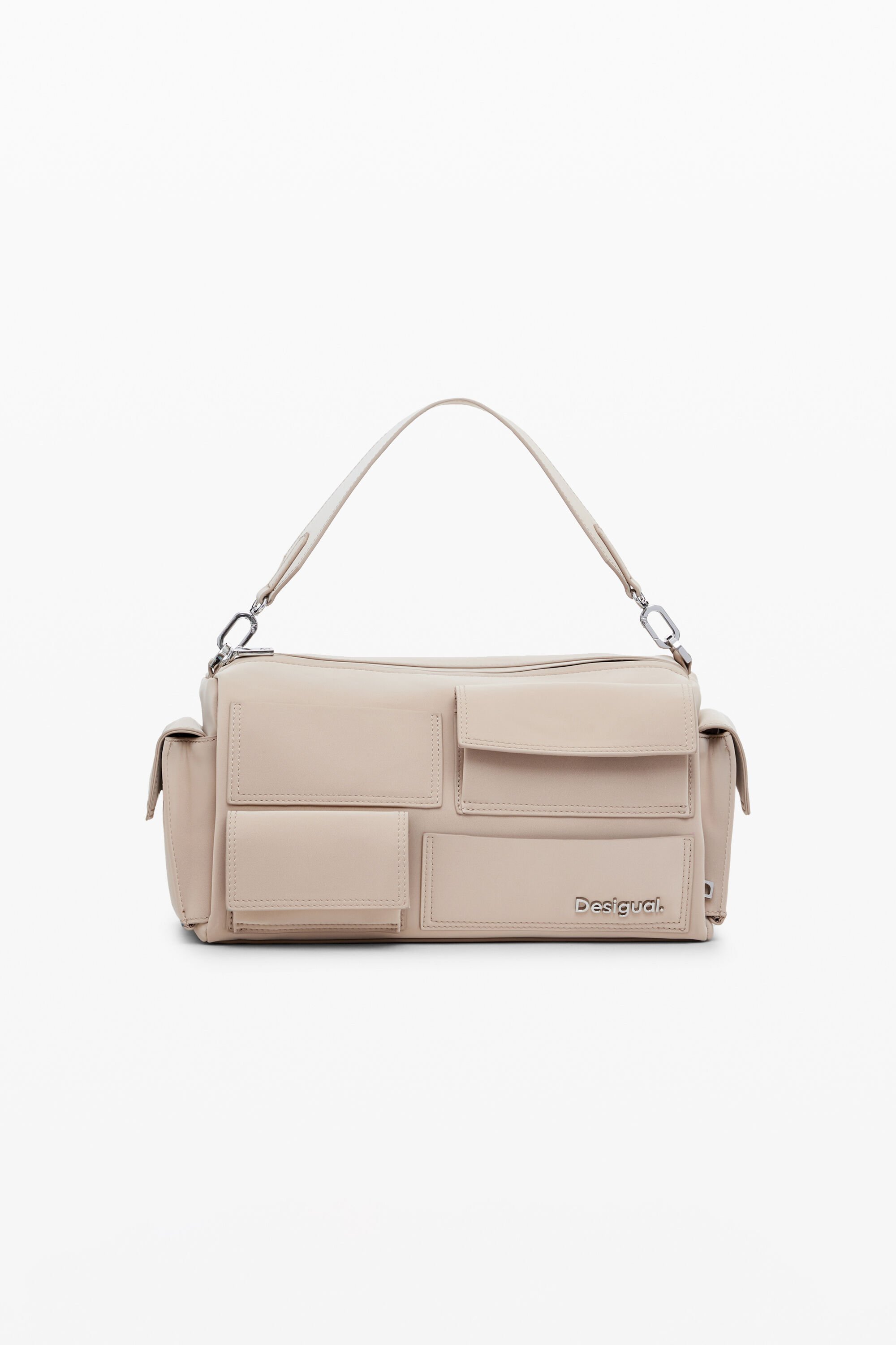 Desigual, Multifach-Baguette-Tasche, Damen, Polyurethan, Weiß, U