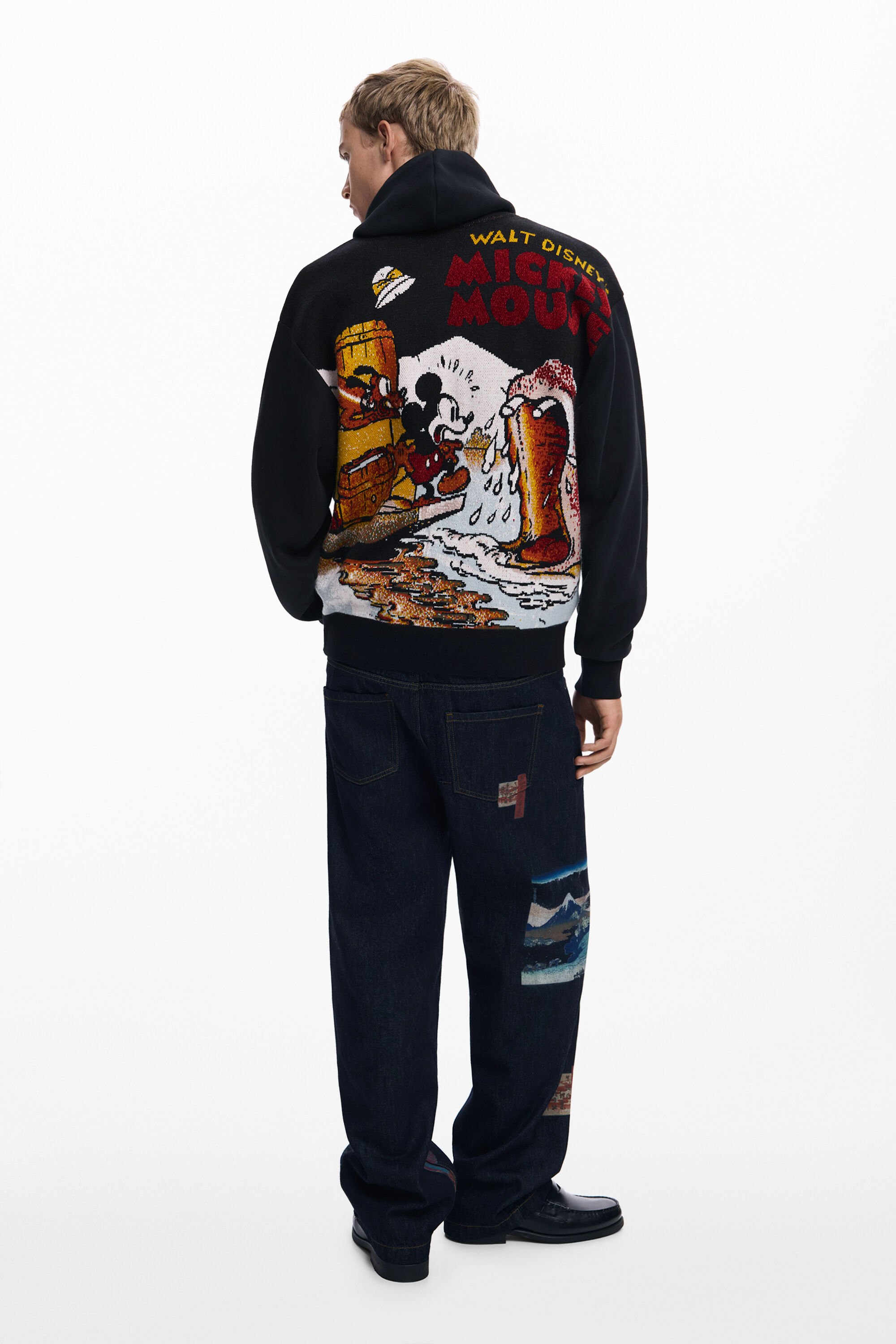 Desigual, BEDRUCKTES MICKEY™ SWEATSHIRT, Herren, Schwarz, XL