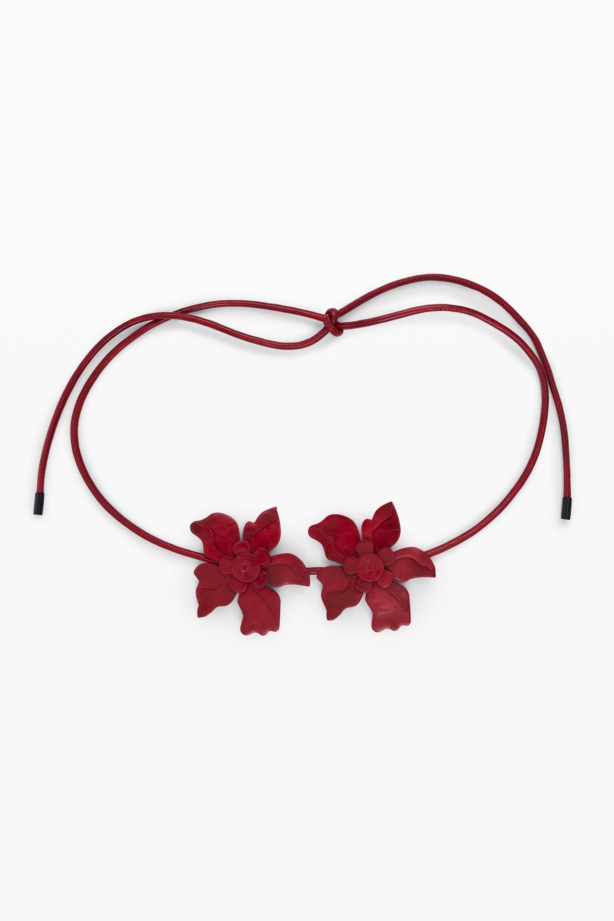 Desigual, Blumengürtel in Lederoptik, Damen, Polyurethan, Rot, U