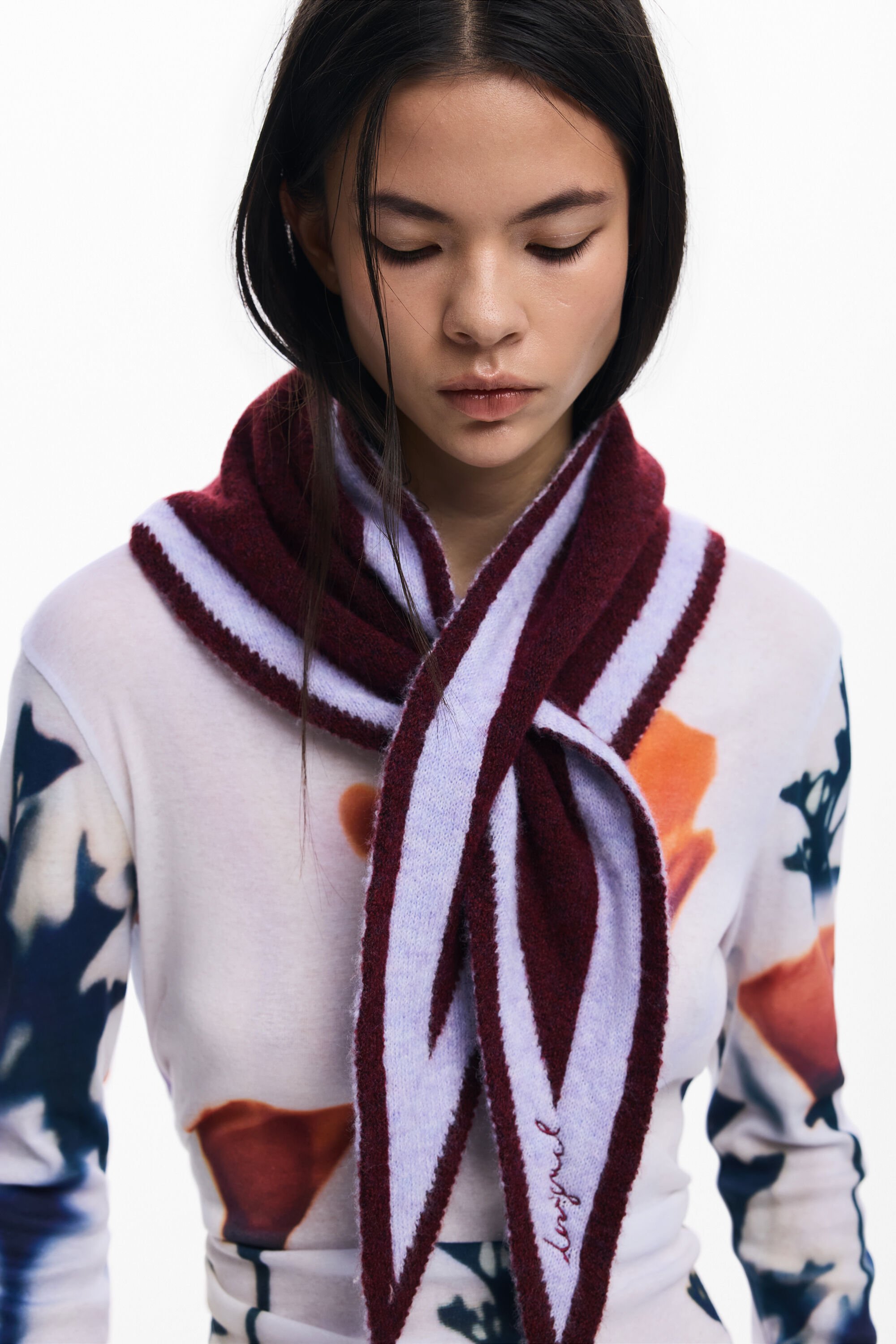 Desigual, MINIMALISTISCHES TUCH, Damen, Polyester, Rot, U