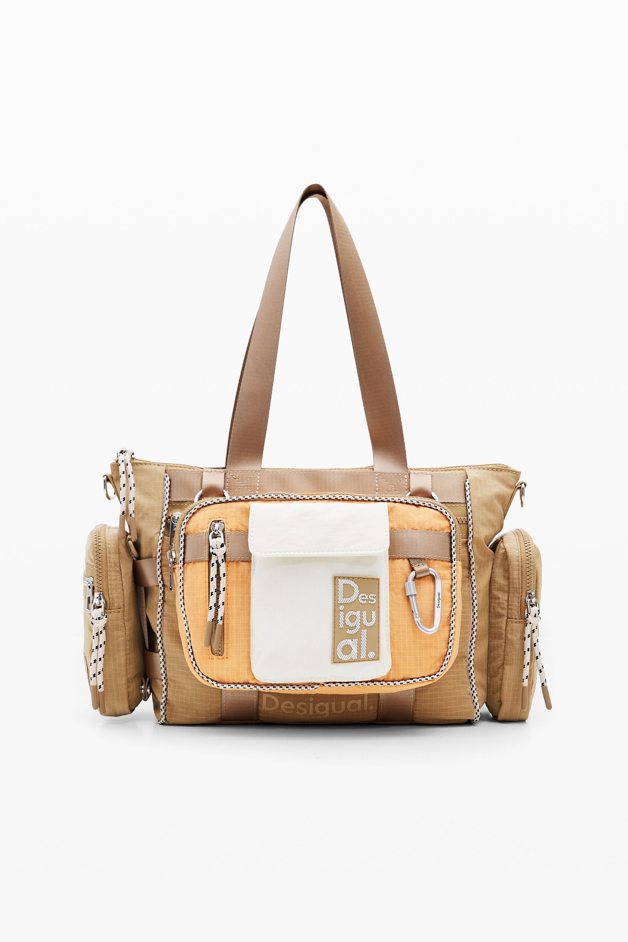 Desigual, Mittelgroße Voyager-Tasche, Damen, Polyamid, Braun, U