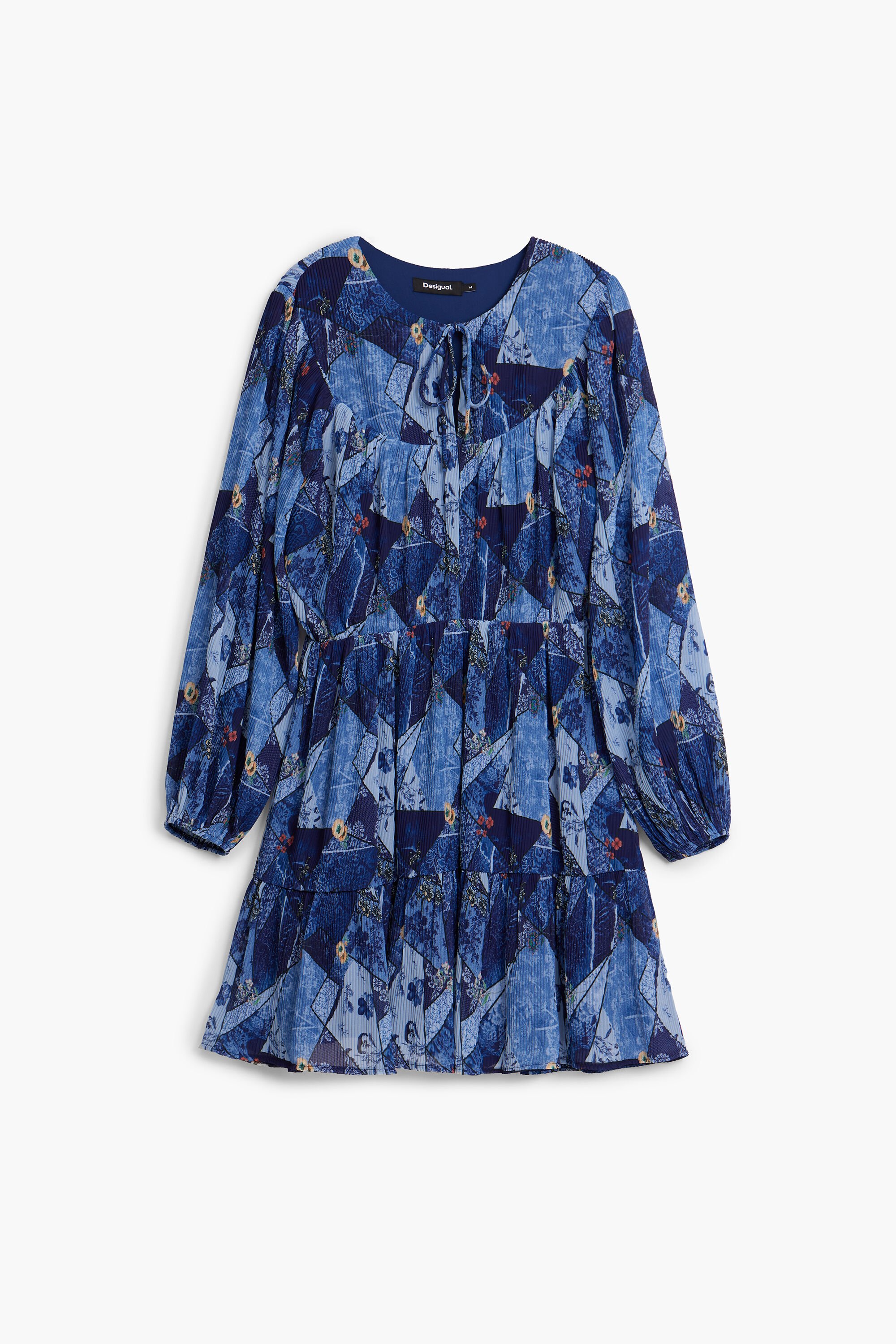 Desigual, Mini-Arty-Kleid, Damen, Polyester, Blau, XS