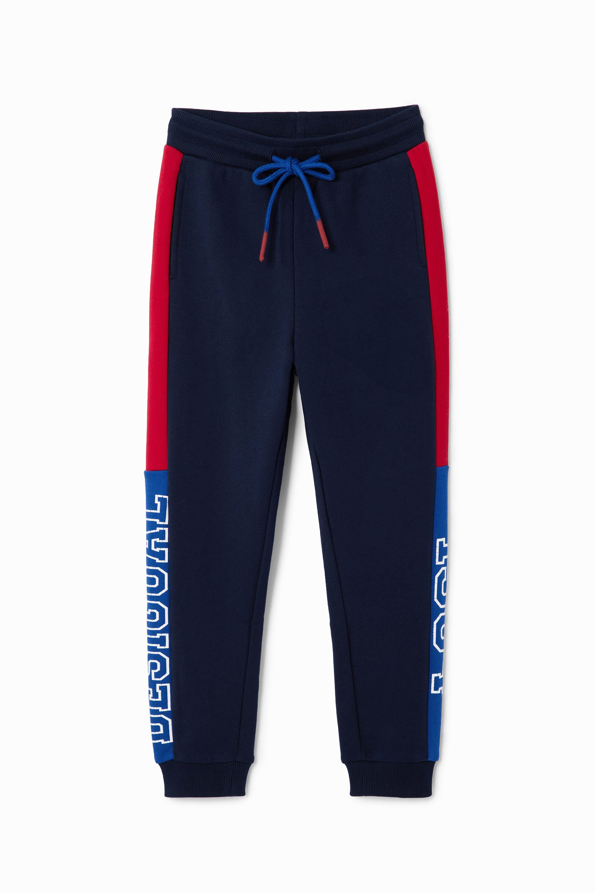 Desigual, Basketball-Jogginghose, Baumwolle, Blau, 13/14