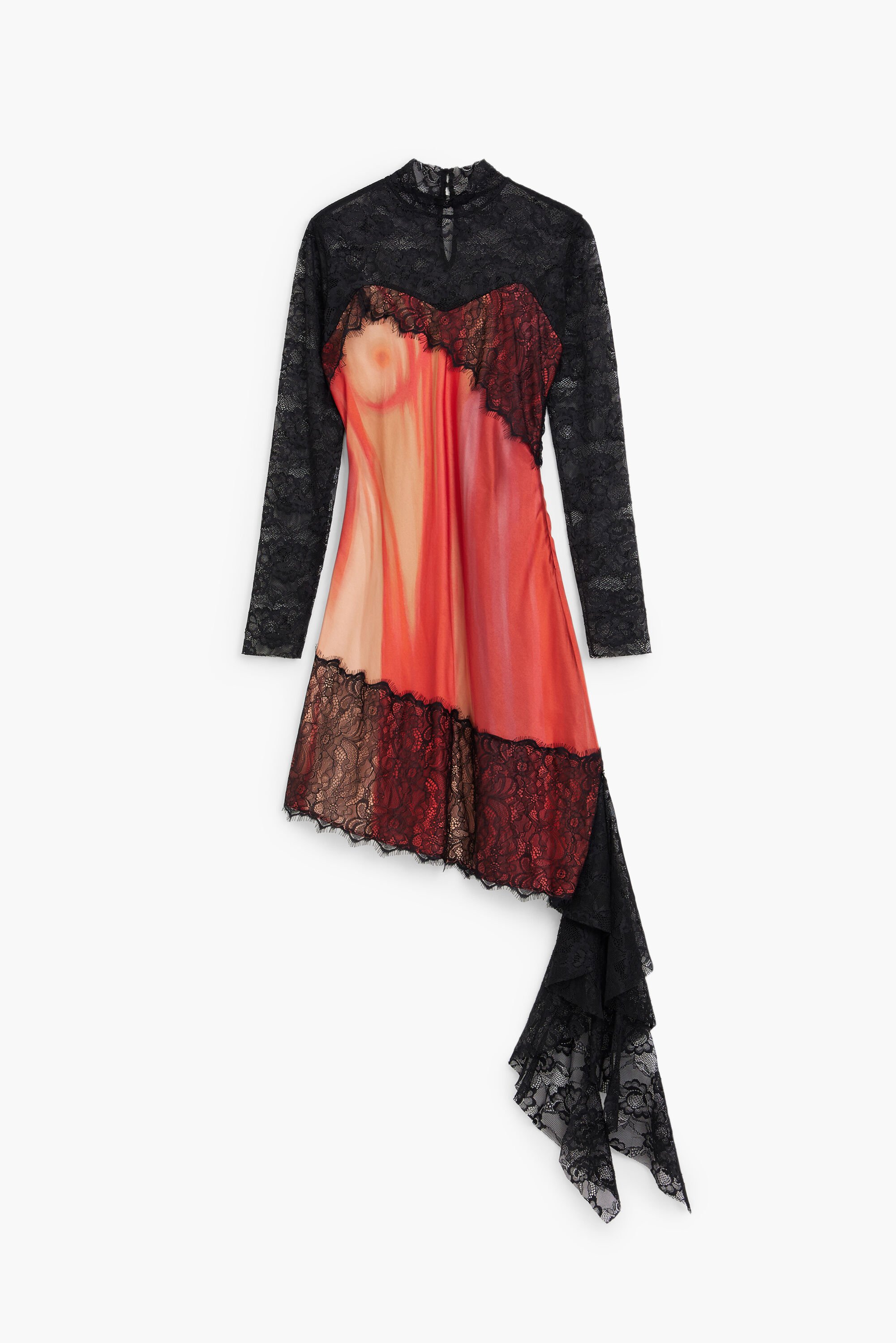 Desigual, Kombiniertes Kleid María Escoté, Rot, XL