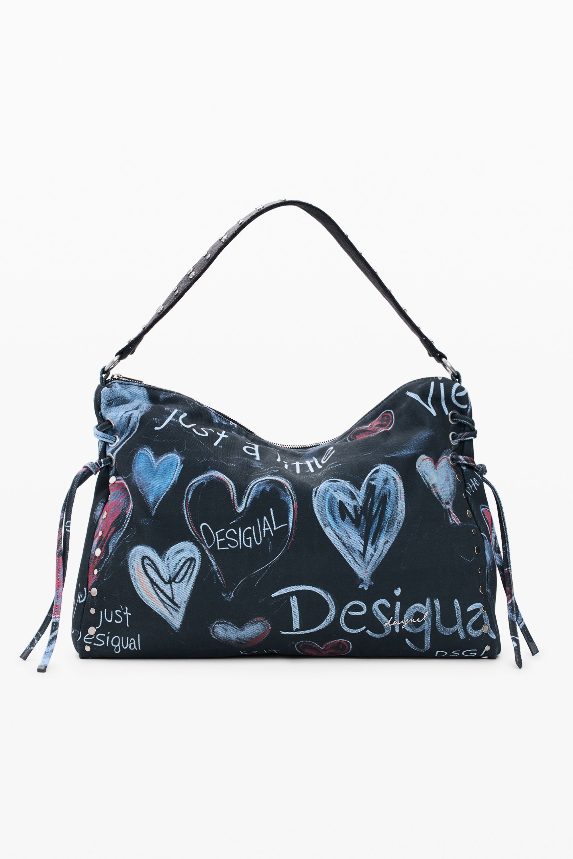 Desigual, Große Graffiti-Tasche, Damen, Baumwolle, U