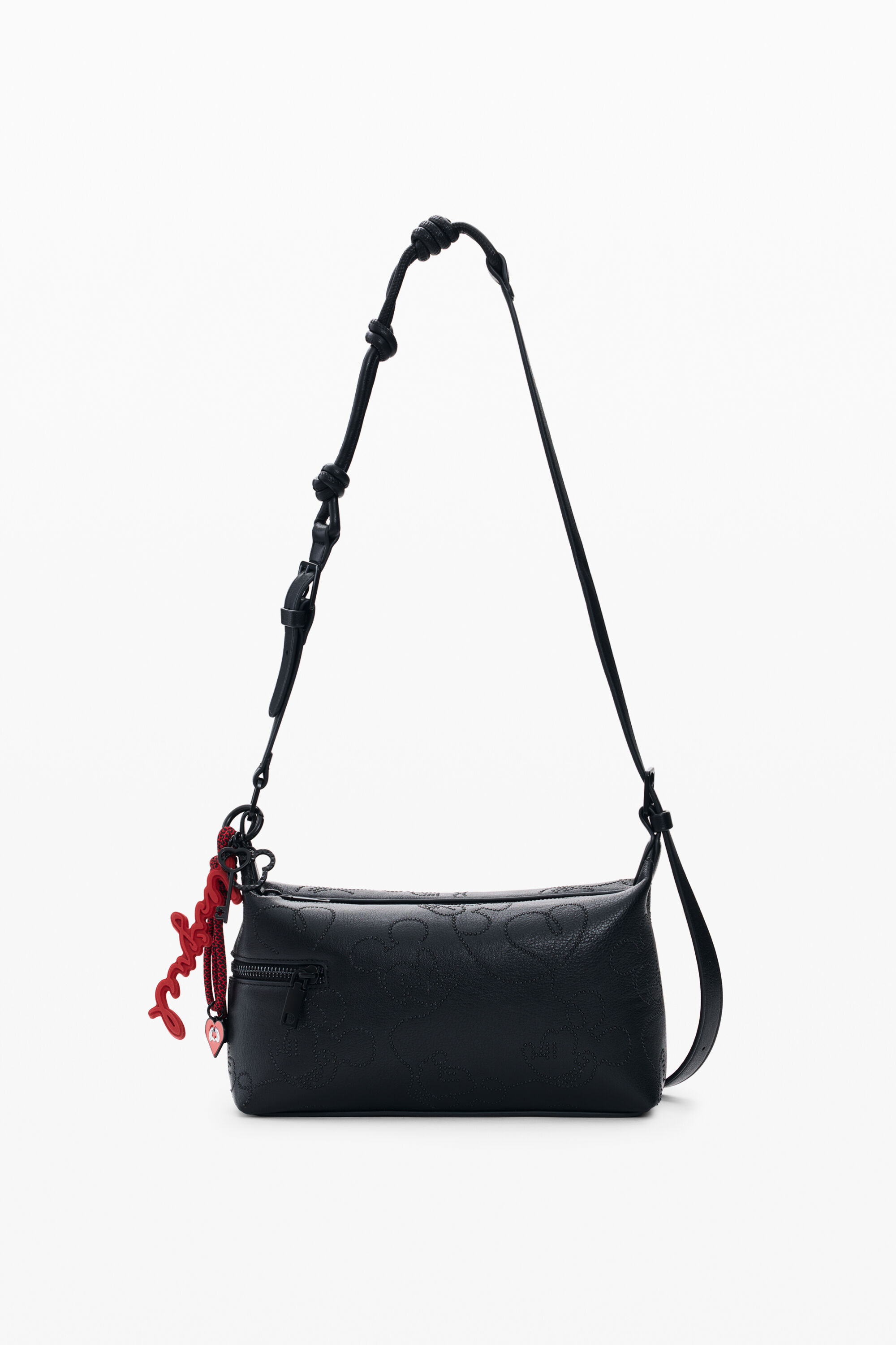 Desigual, Mittlere Tasche mit Mickey Mouse™ Applikationen, Damen, Polyurethan, Schwarz, U