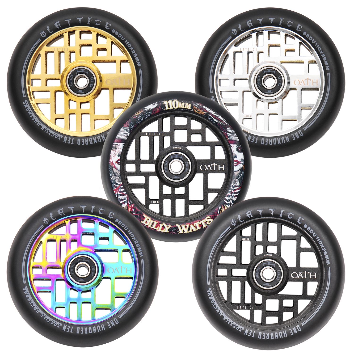 Oath Lattice 110mm Stunt Scooter Wheels
