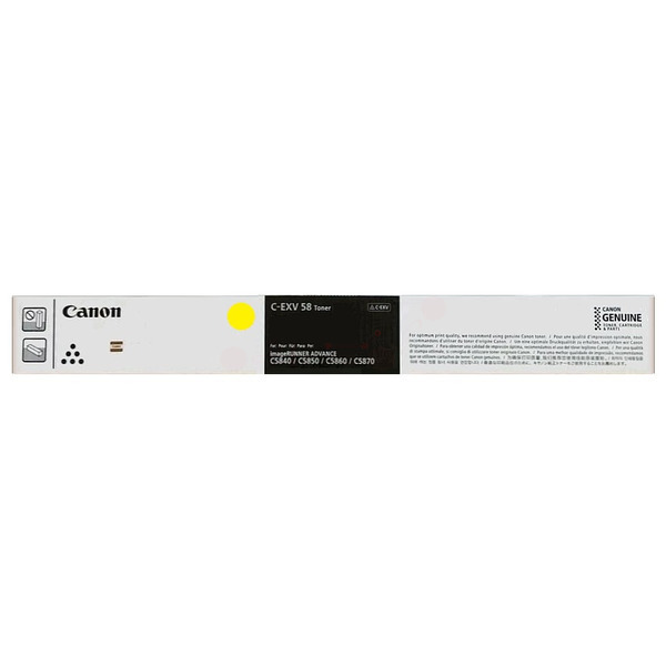 Original Canon Toner C-EXV 58 L Y / 3769C002 gelb für 3769C002