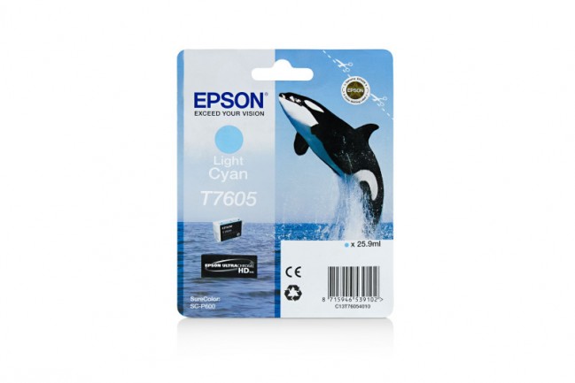 Original Epson Tinte T7605 photoC / C13T76054010 foto cyan für C13T76054010