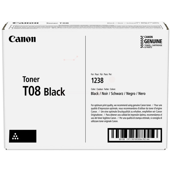 Original Canon Toner T08 BK / 3010C006 schwarz für 3010C006