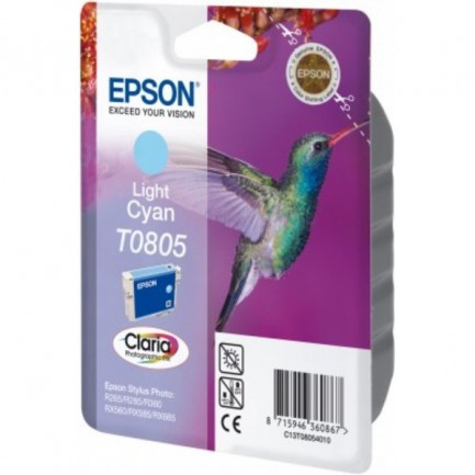 Original Epson Tinte T0805 C / C13T08054011 foto cyan für C13T08054011