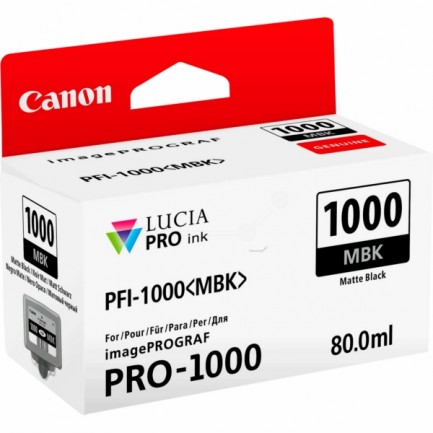 Original Canon Tinte PFI-1000 MBK / 0545C001 matt schwarz für 0545C001