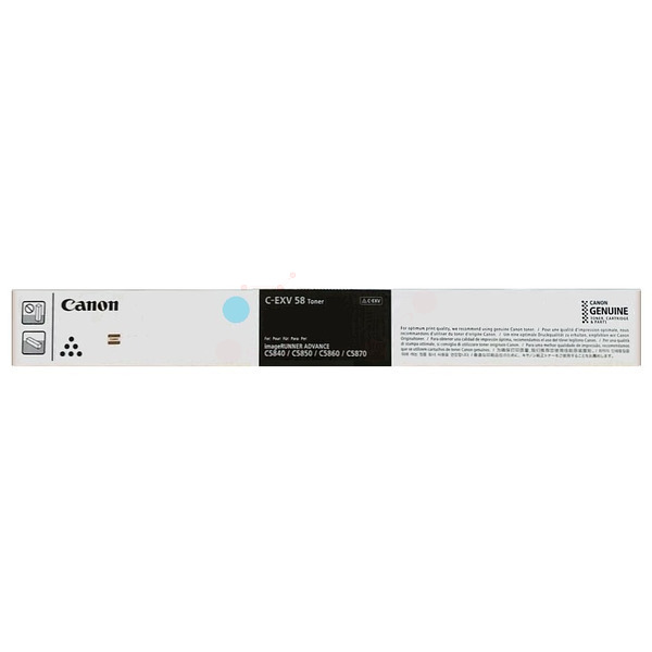 Original Canon Toner C-EXV 58 C / 3764C002 cyan für 3764C002