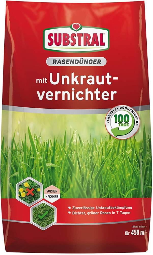 SUBSTRAL Rasendünger mit Unkrautvernichter 9 KG
