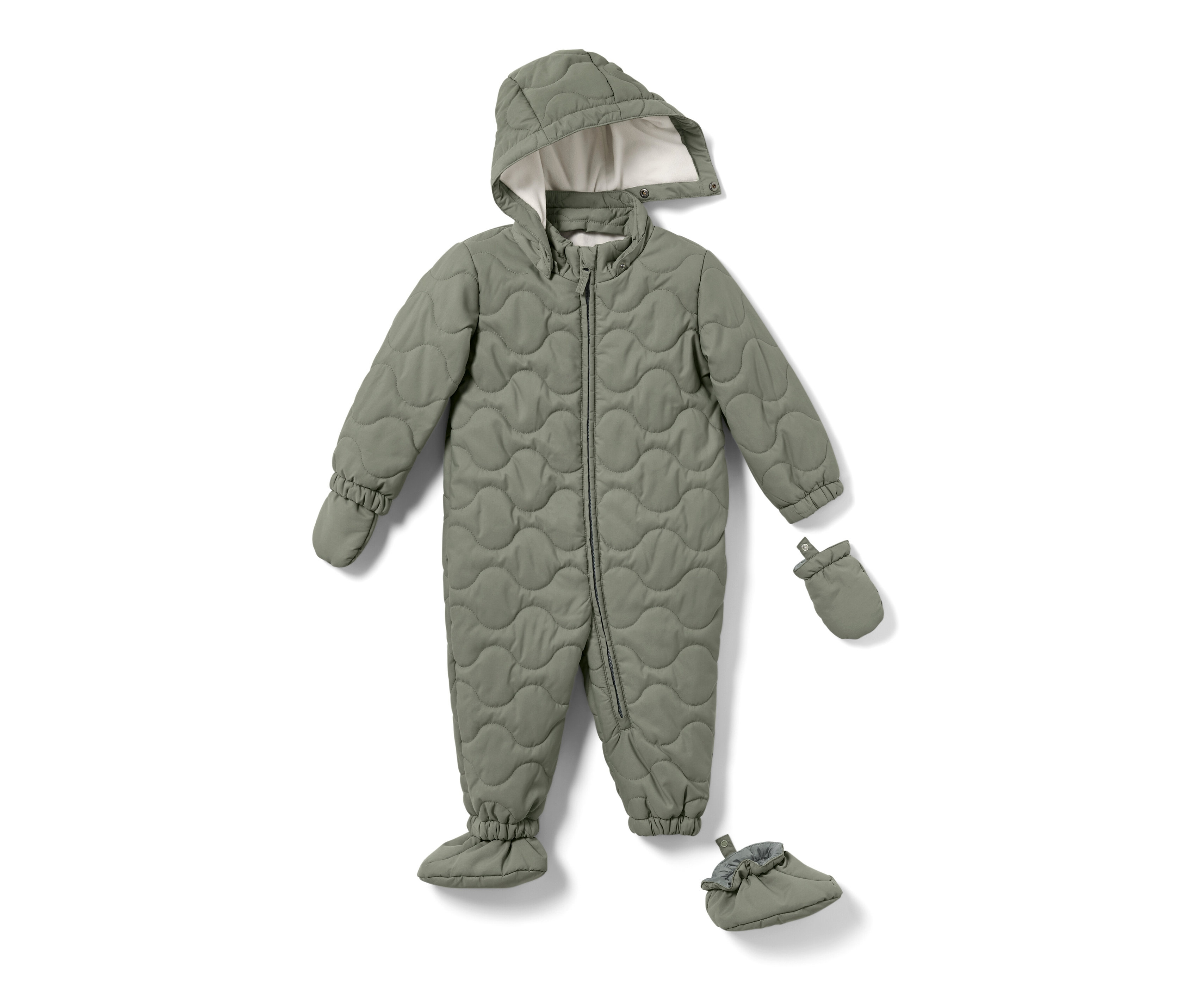 Tchibo - Baby-Winteroverall - Baby - Gr. 62/68 - olivgrün