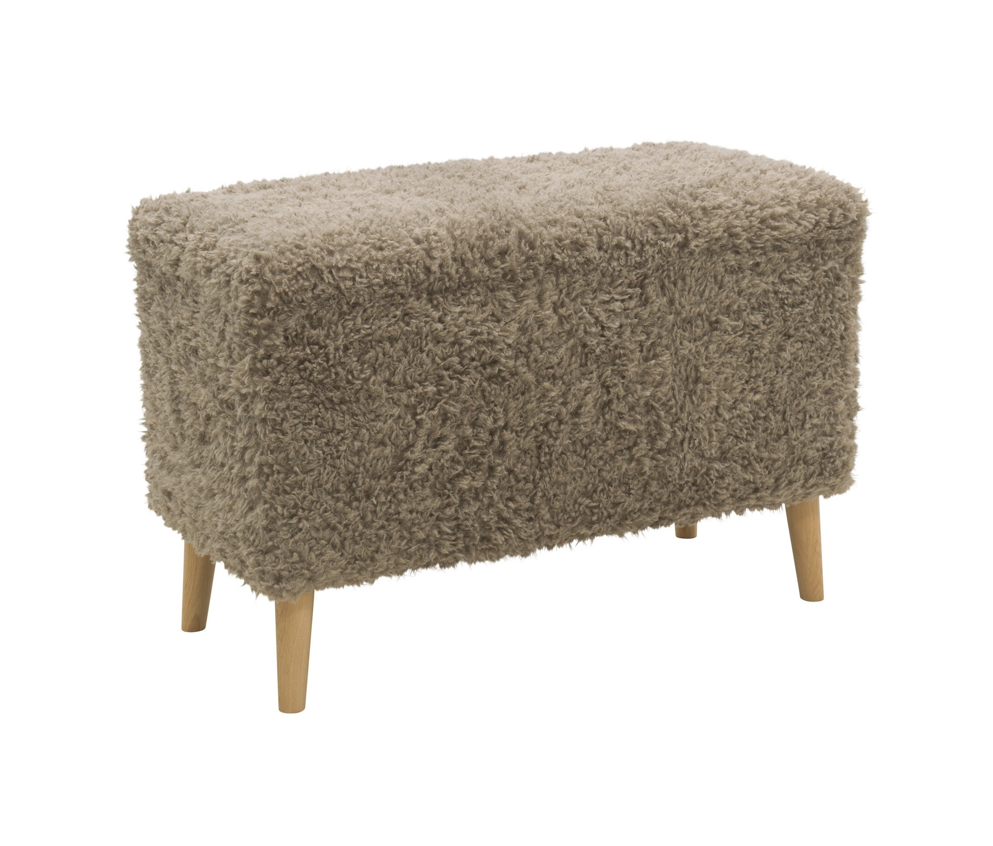 Tchibo - Domo Hocker »Kopenhagen« mit Staufach - 91x41x58cm - taupe - Polyester / Holz / Holz