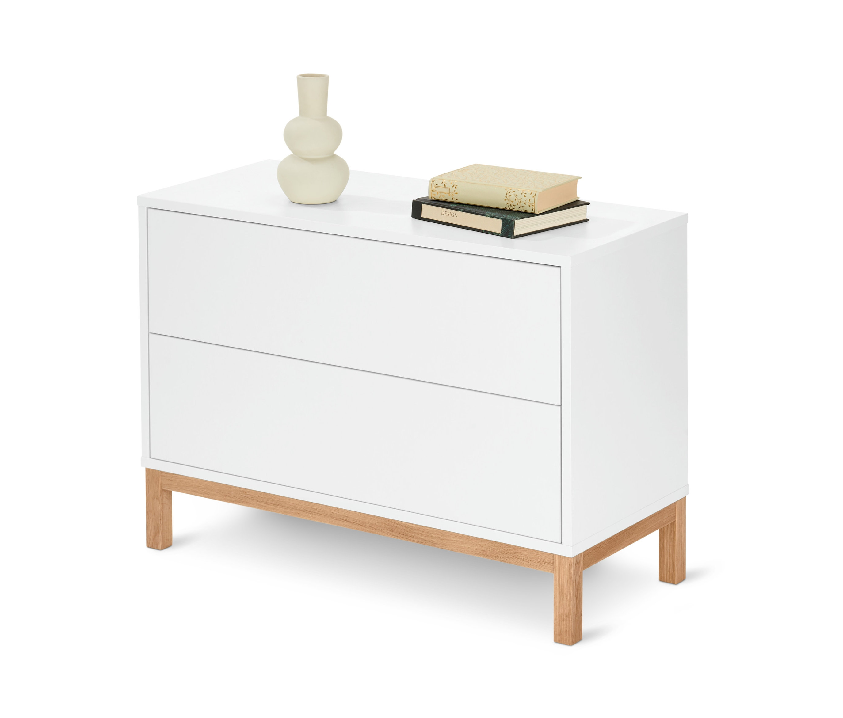 Tchibo - Flache Kommode - 80x35,5x57cm - braun - Holz / Eichenholz