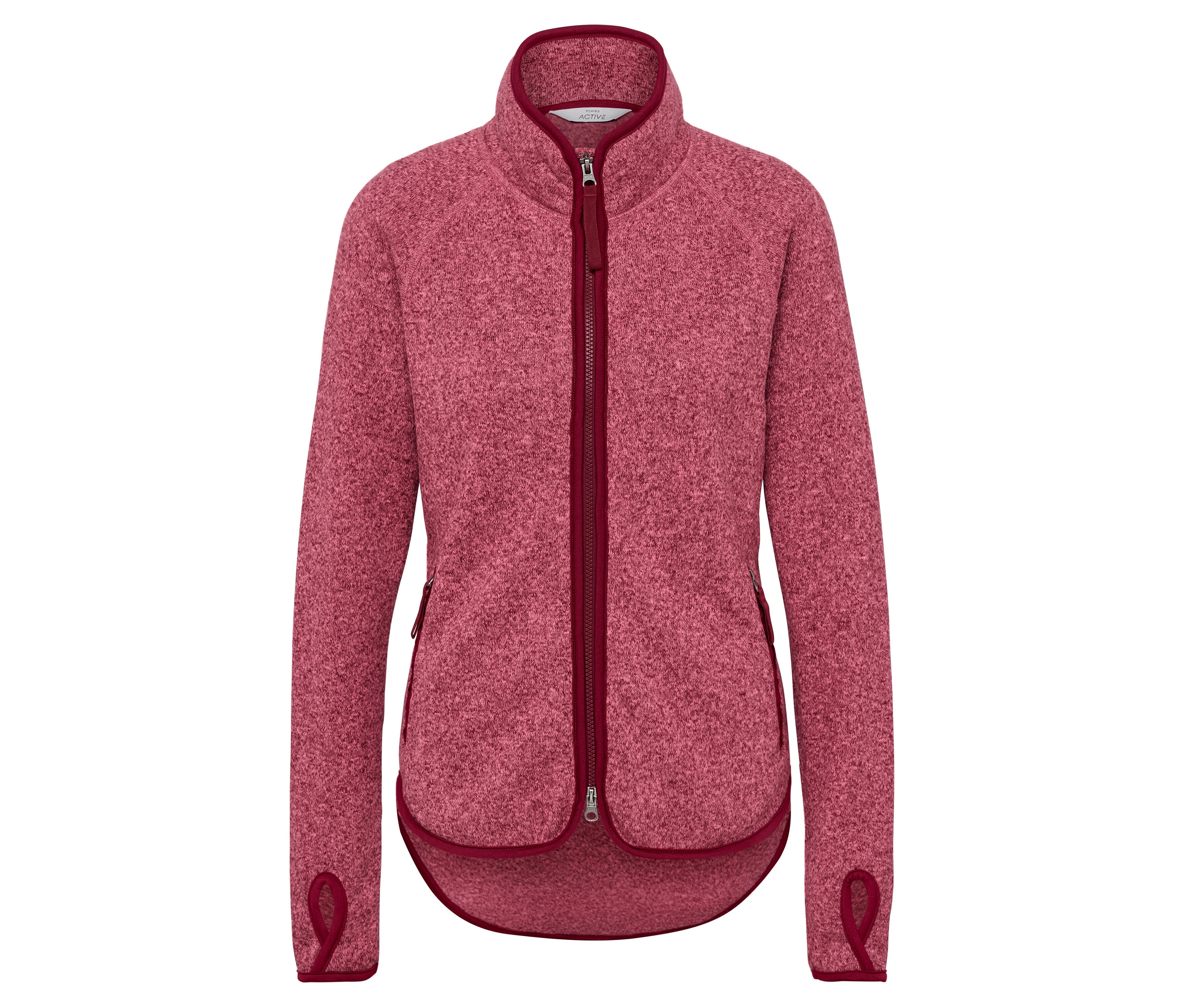 Tchibo - Strickfleece-Jacke - Damen - Gr. S - rosa