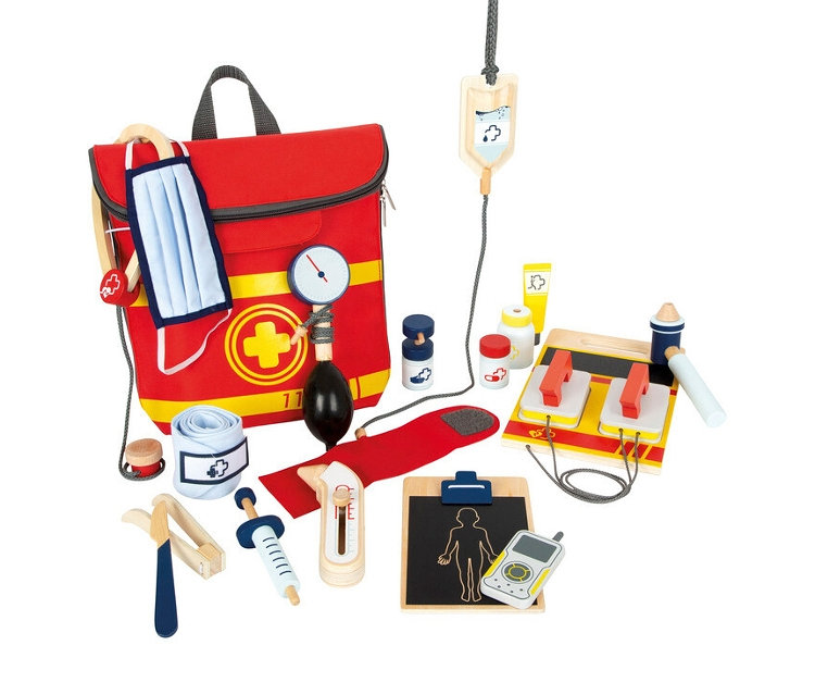 small foot Notarzt-Rucksack - rot