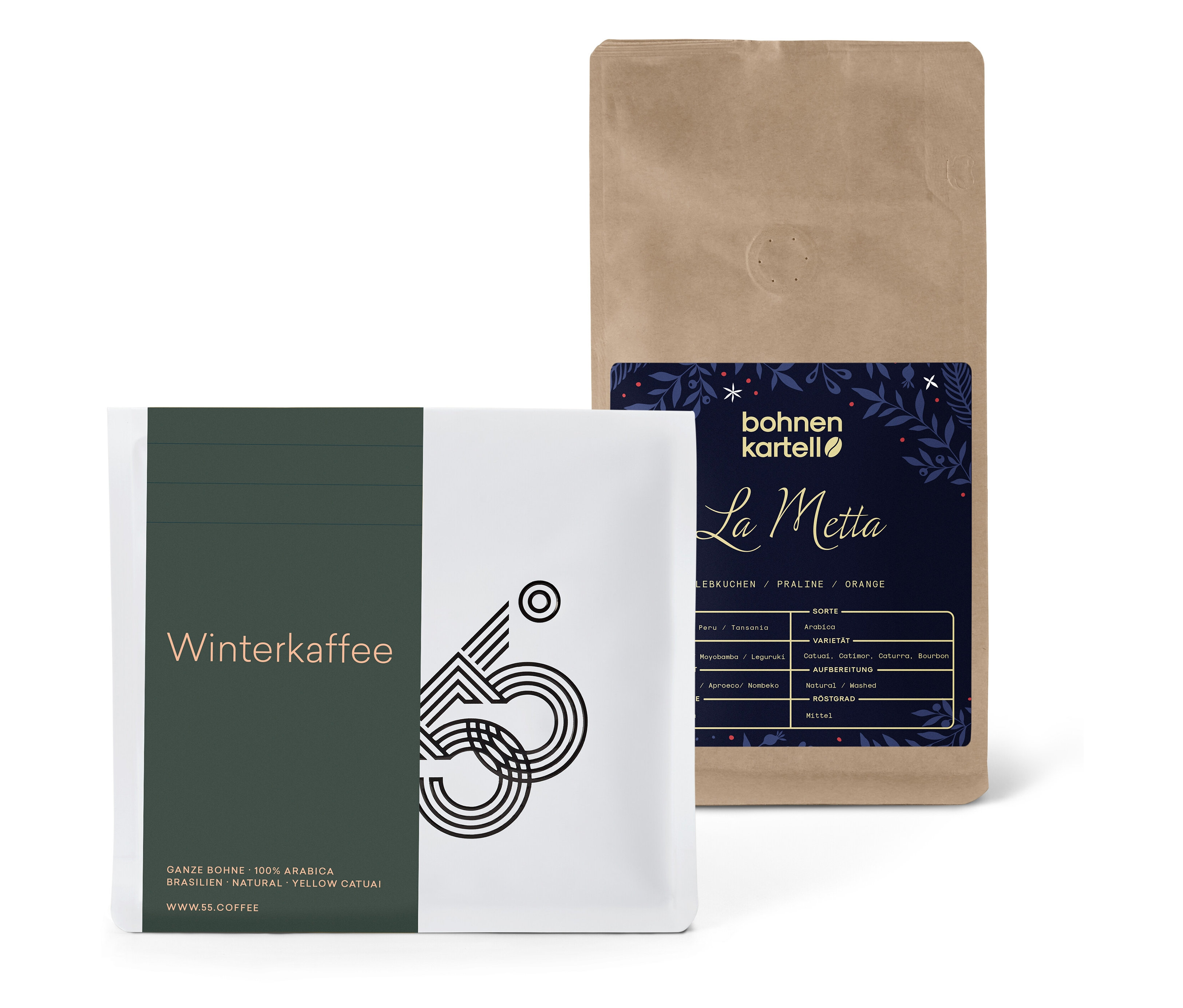 Tchibo - Geschenkset 'Winterzauber Espresso' - 2 x 250 g Ganze Bohne