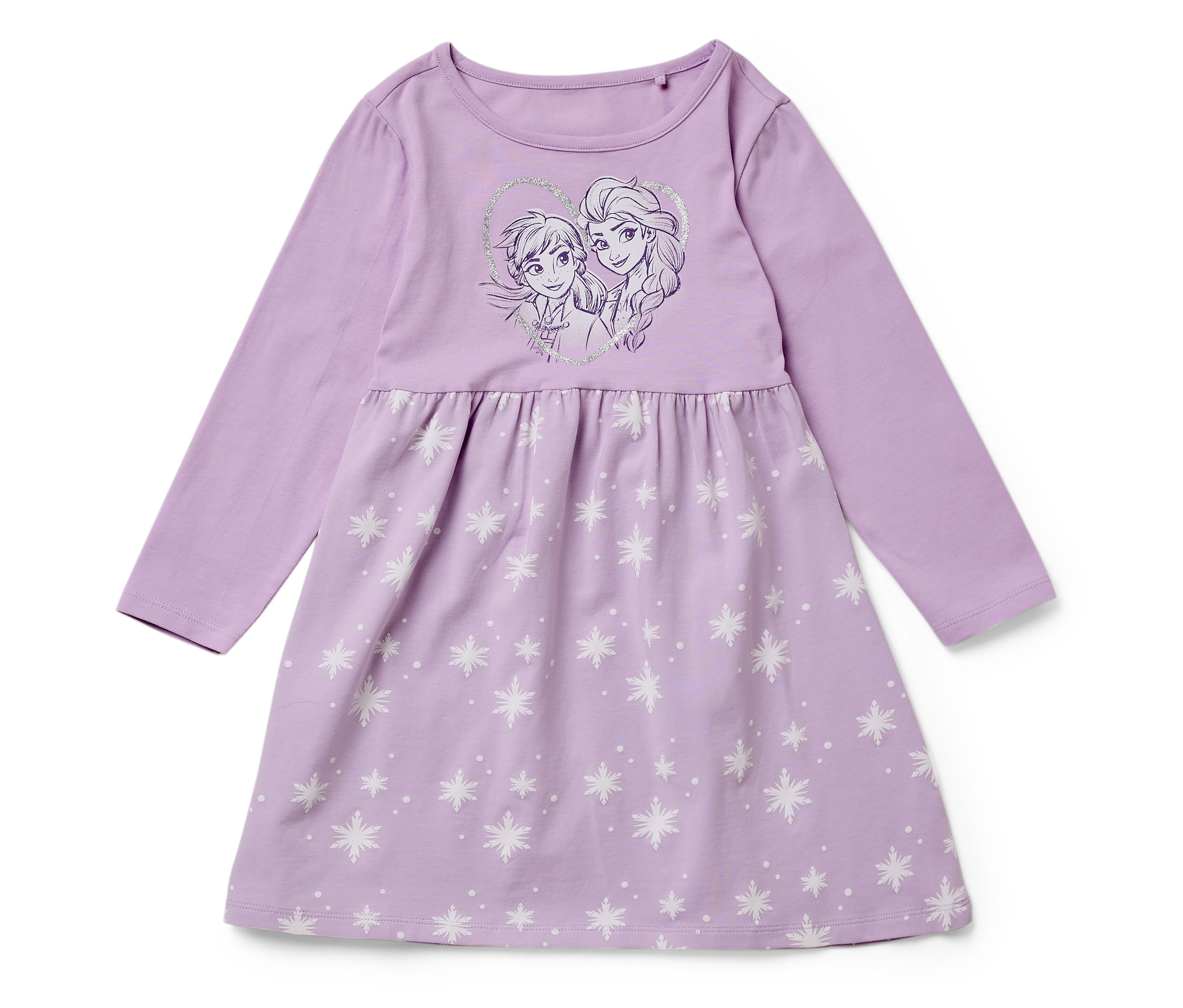 Tchibo - Kinder-Jerseykleid »Eiskönigin« - Mädchen - Gr. 98/104 - lila/print