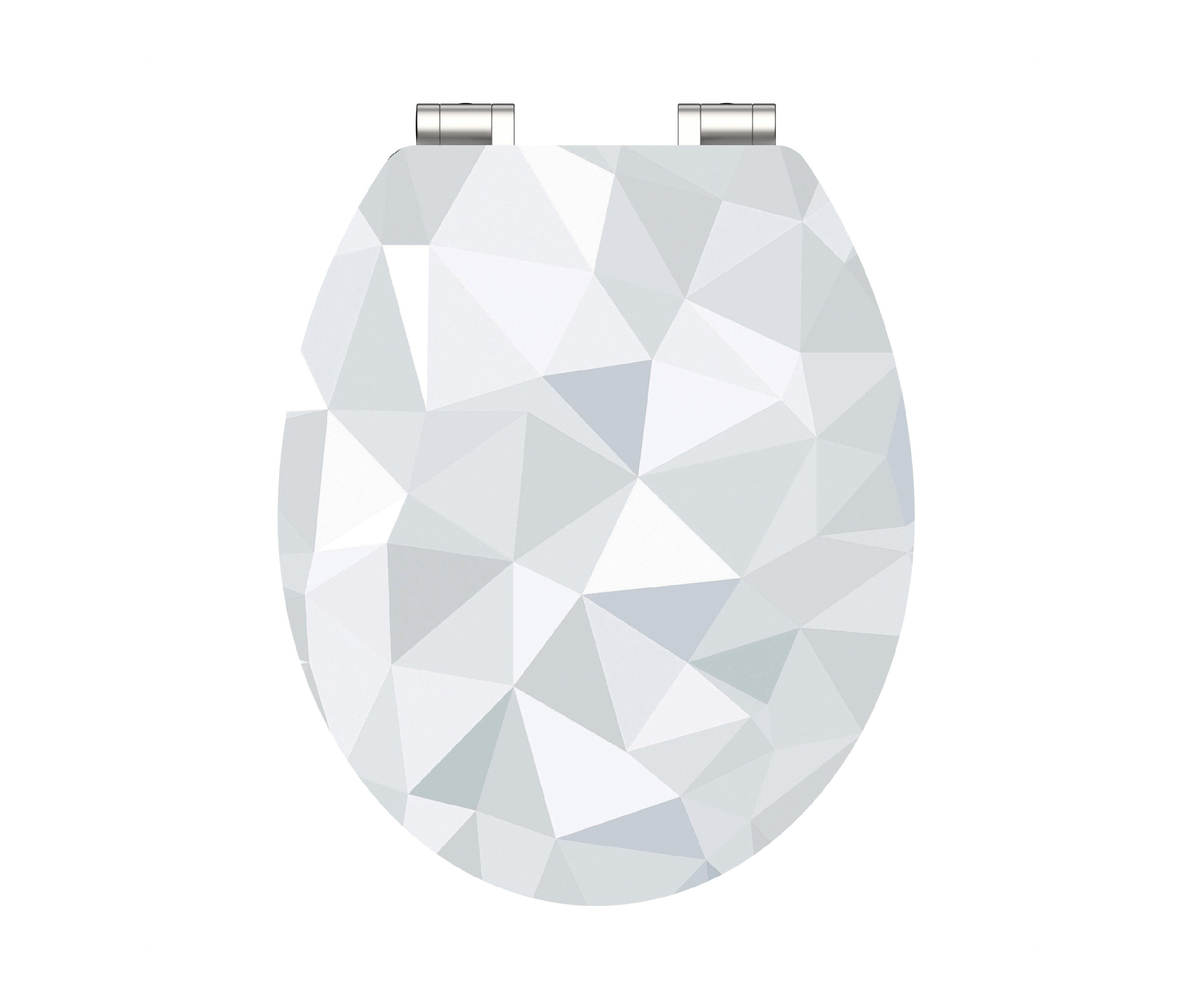 Tchibo - MDF WC-Sitz High Gloss Geo - mehrfarbig