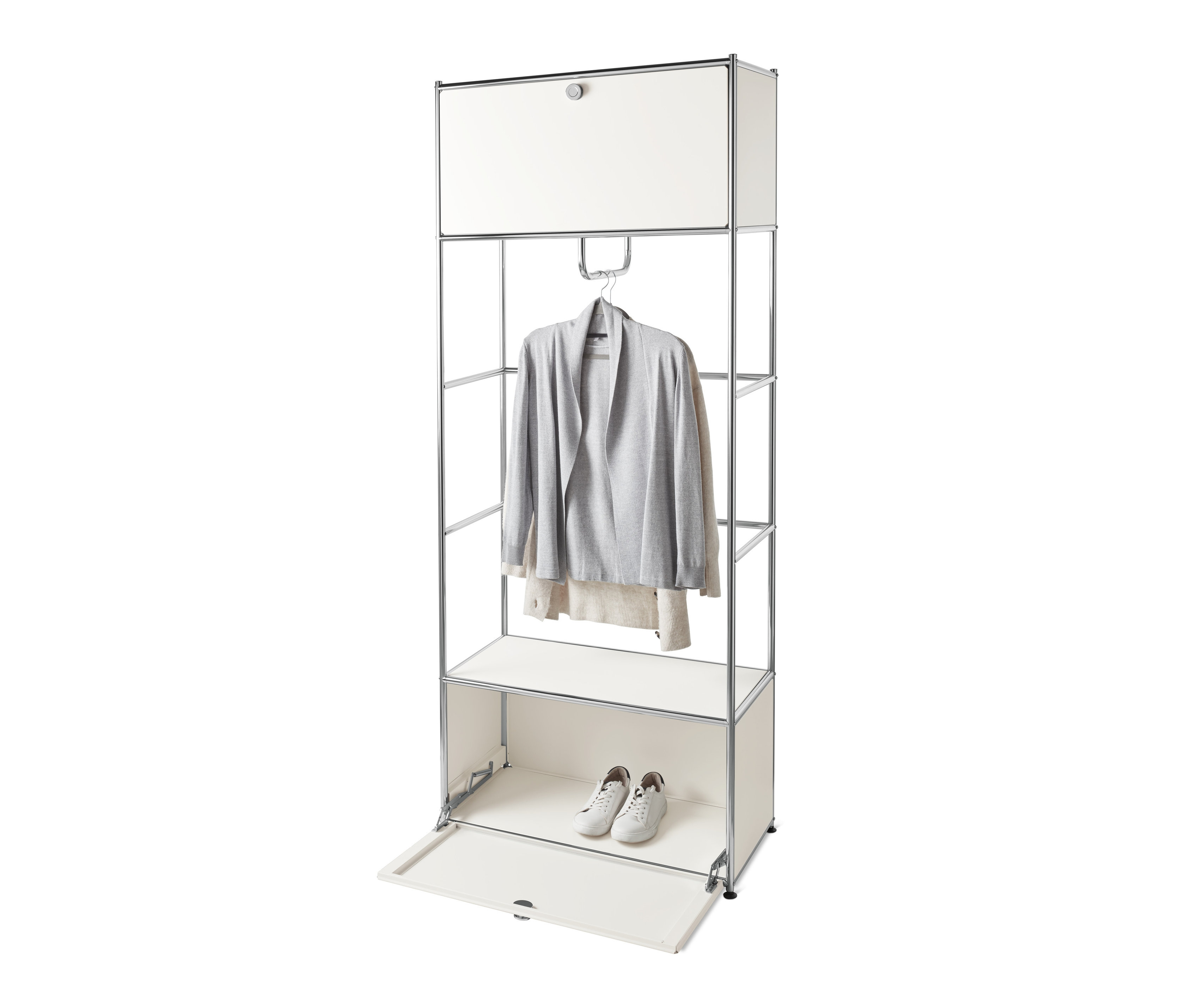 Tchibo - Garderobe Metall »Cn3« - 77x40x194,5cm - chrom - Stahl / Aluminium / Kunststoff