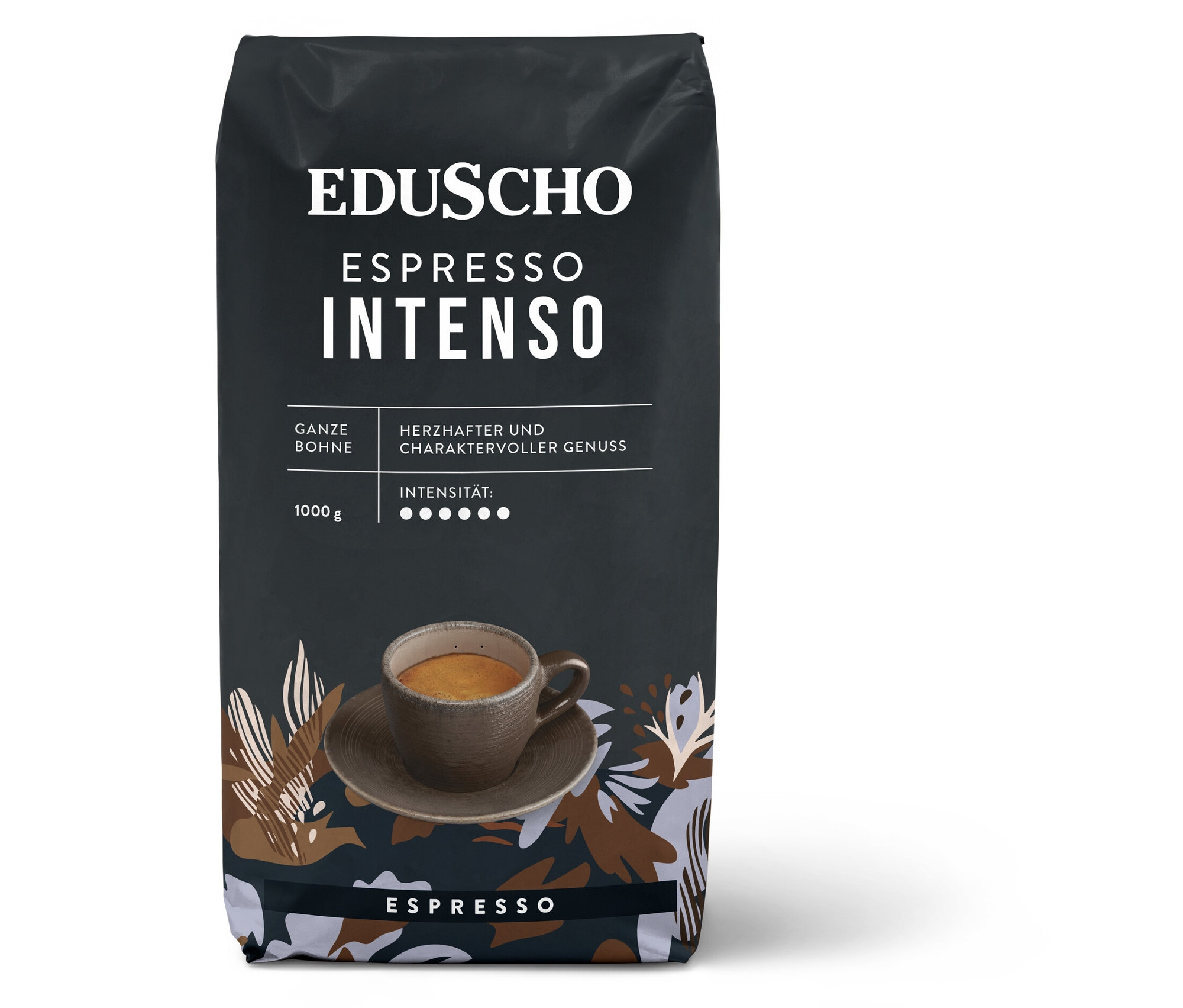 Eduscho Espresso Intenso – 1kg Ganze Bohne - Intensität: 5/5