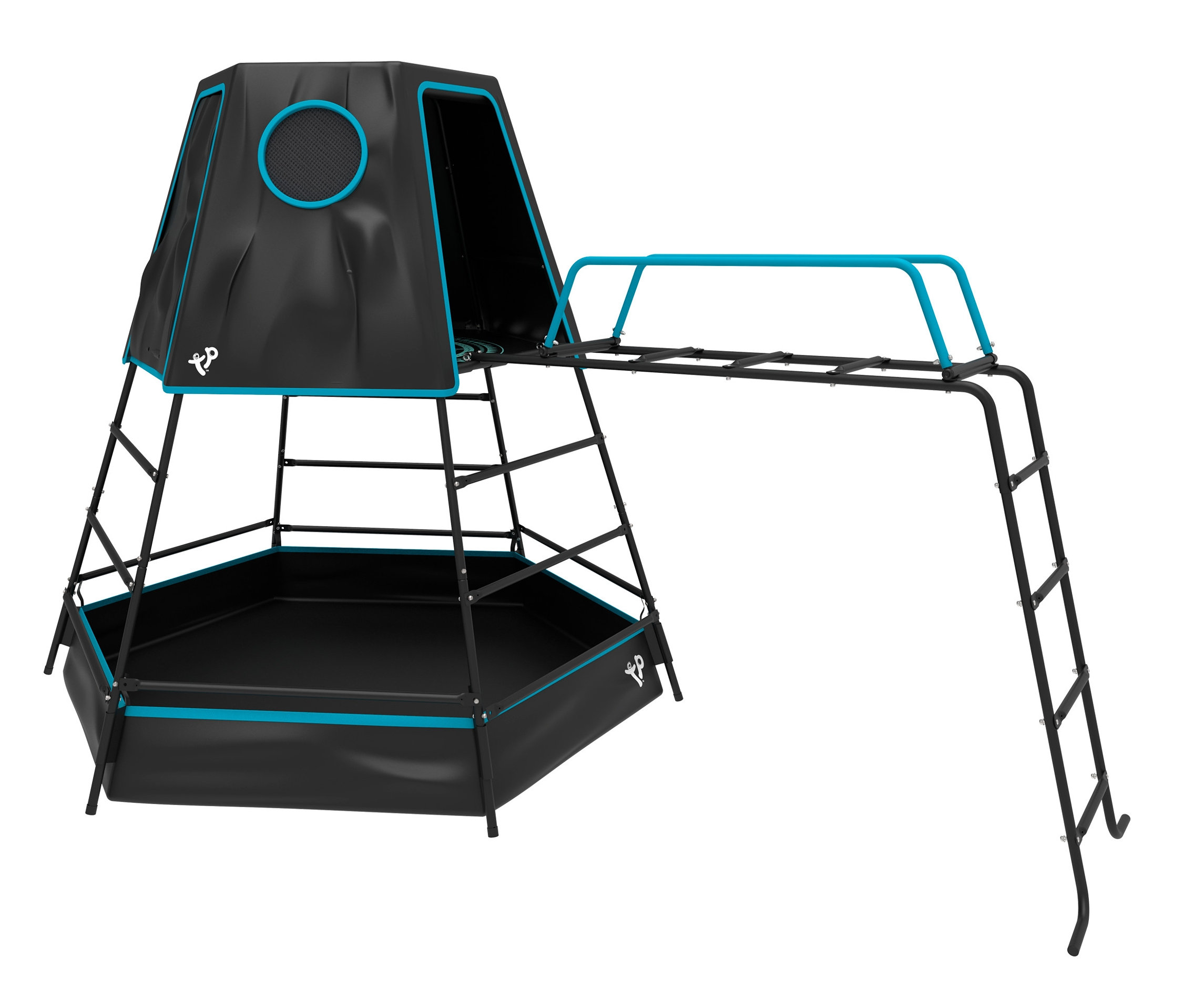 Tchibo - Kletterturm »Explorer« mit Zelt - schwarz