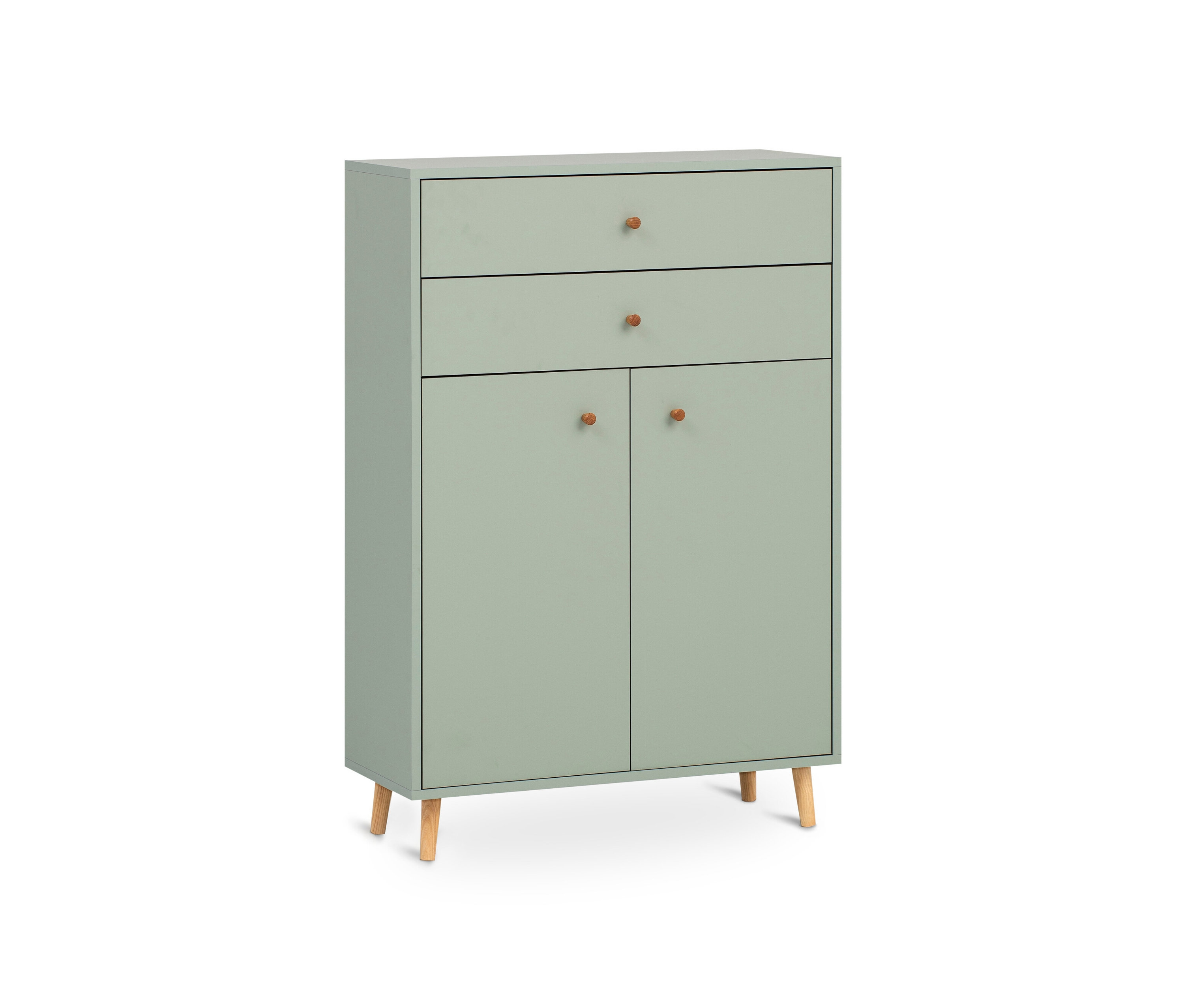 Tchibo - Kommode »Bjarne« - 77x33x113,5cm - braun - Holz / Eichenholz / Metall