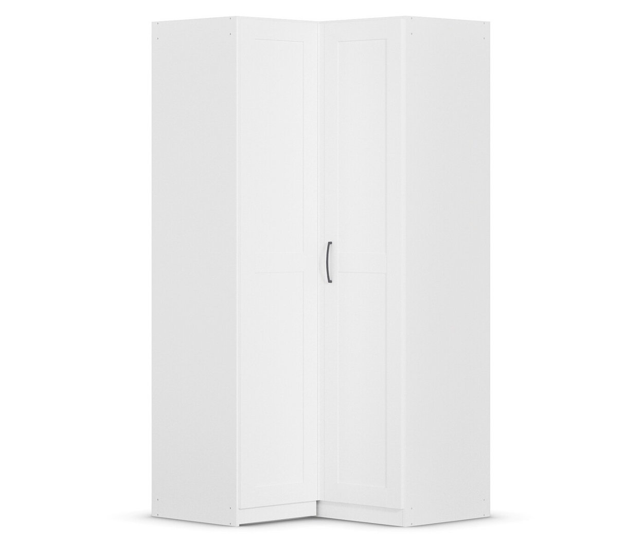 rauch Eckschrank »Quadra Spin« - 100x102x210cm - weiß - Holz / Holz