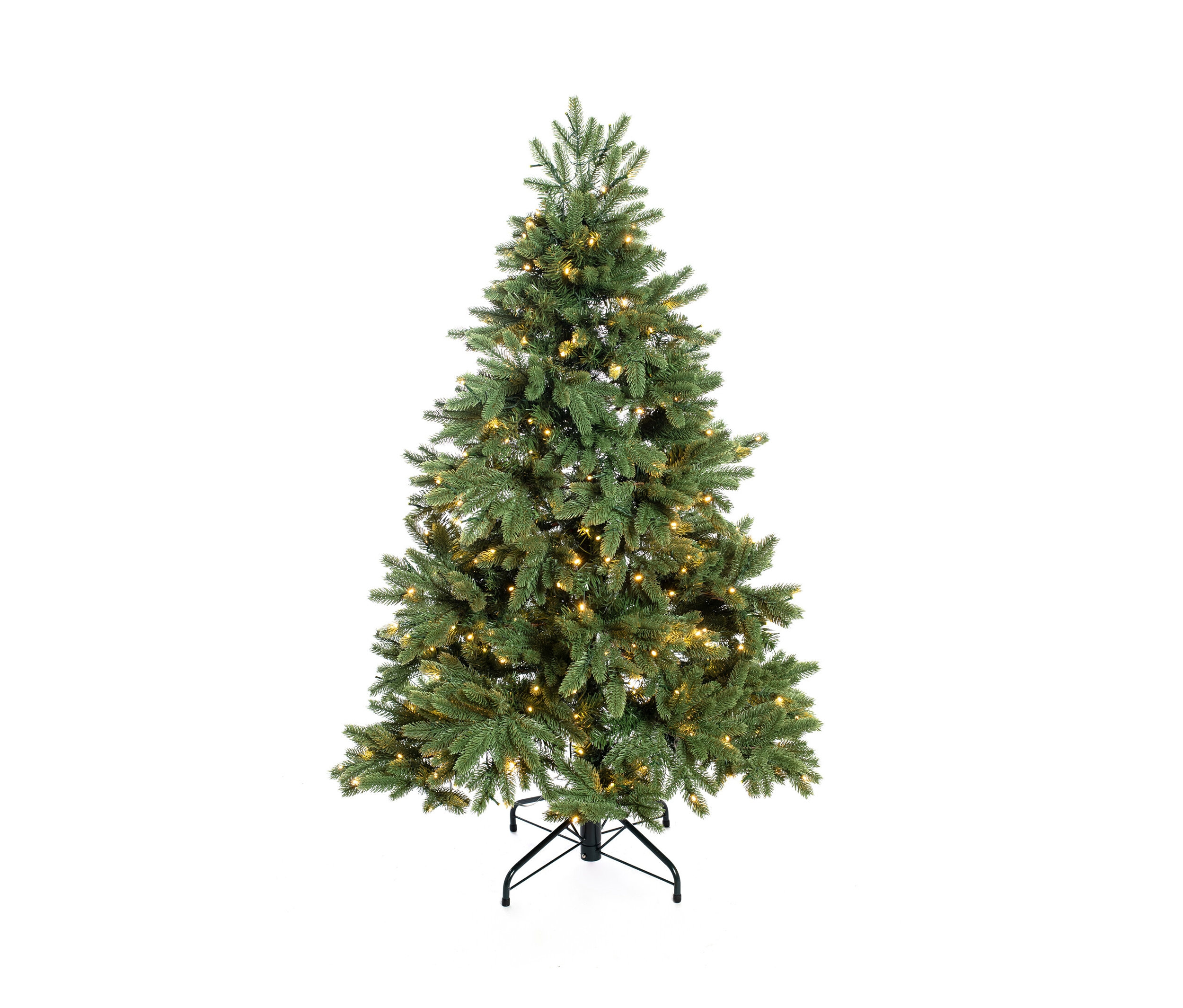 Tchibo - Künstlicher Weihnachtsbaum »Roswell« mit LED-Lichterkette - 101x101x150cm - Polyvinylchlorid / Metall