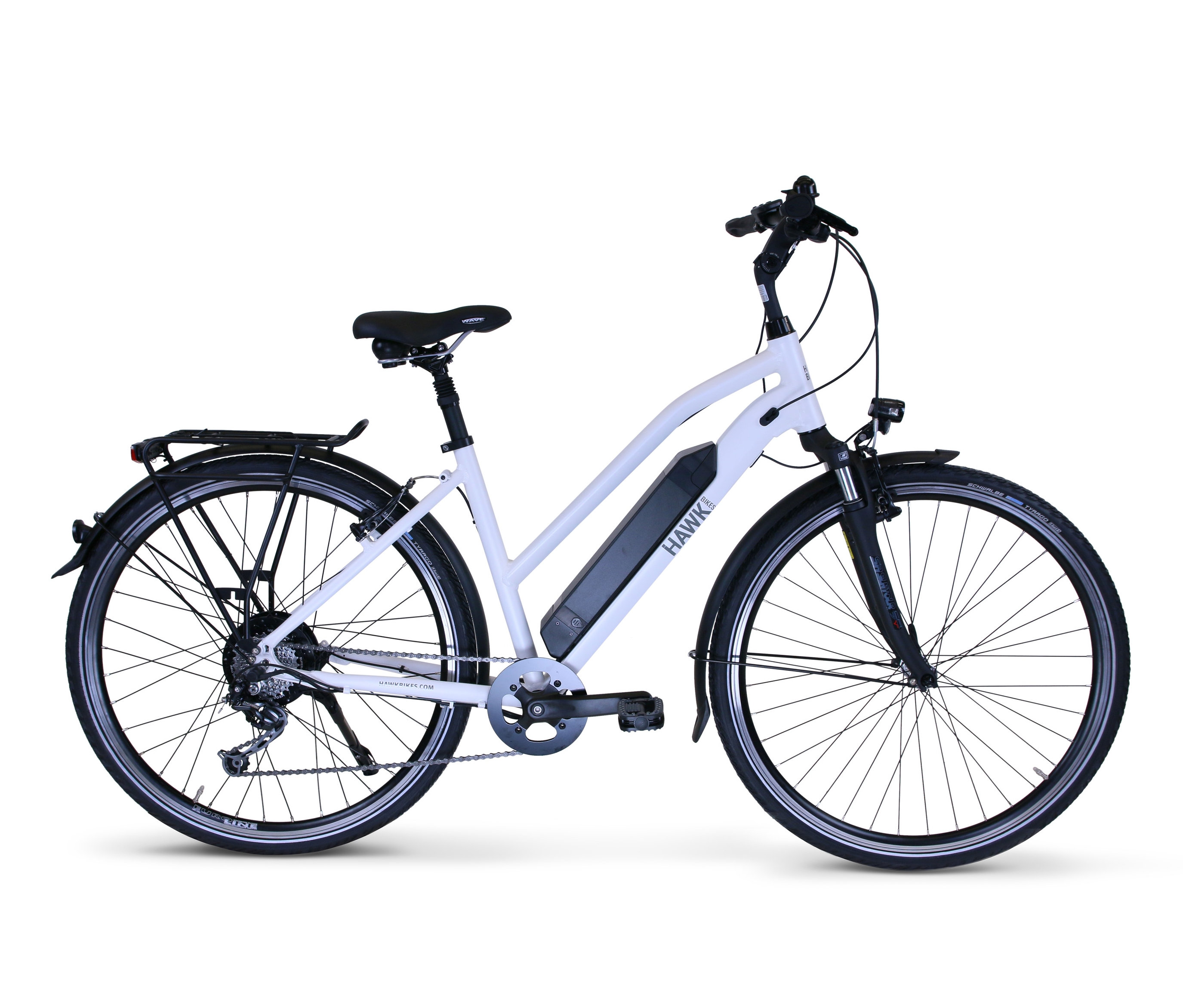 Hawk Bikes E-Bike Damen »e-Trekking Lady Bafang« - hellgrau