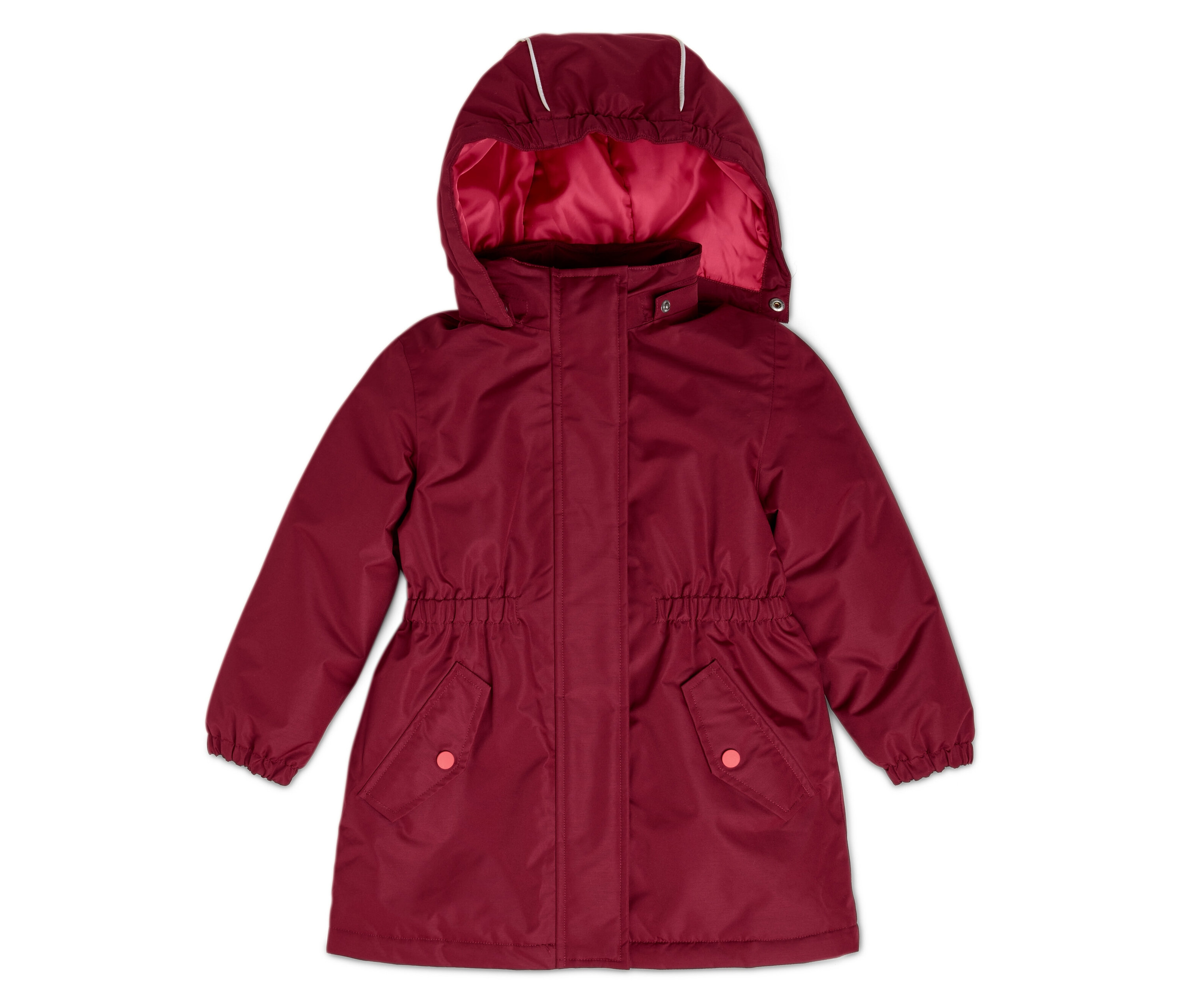 Tchibo - 3-in-1-Kinder-Winterjacke - Mädchen - Gr. 86/92 - weinrot