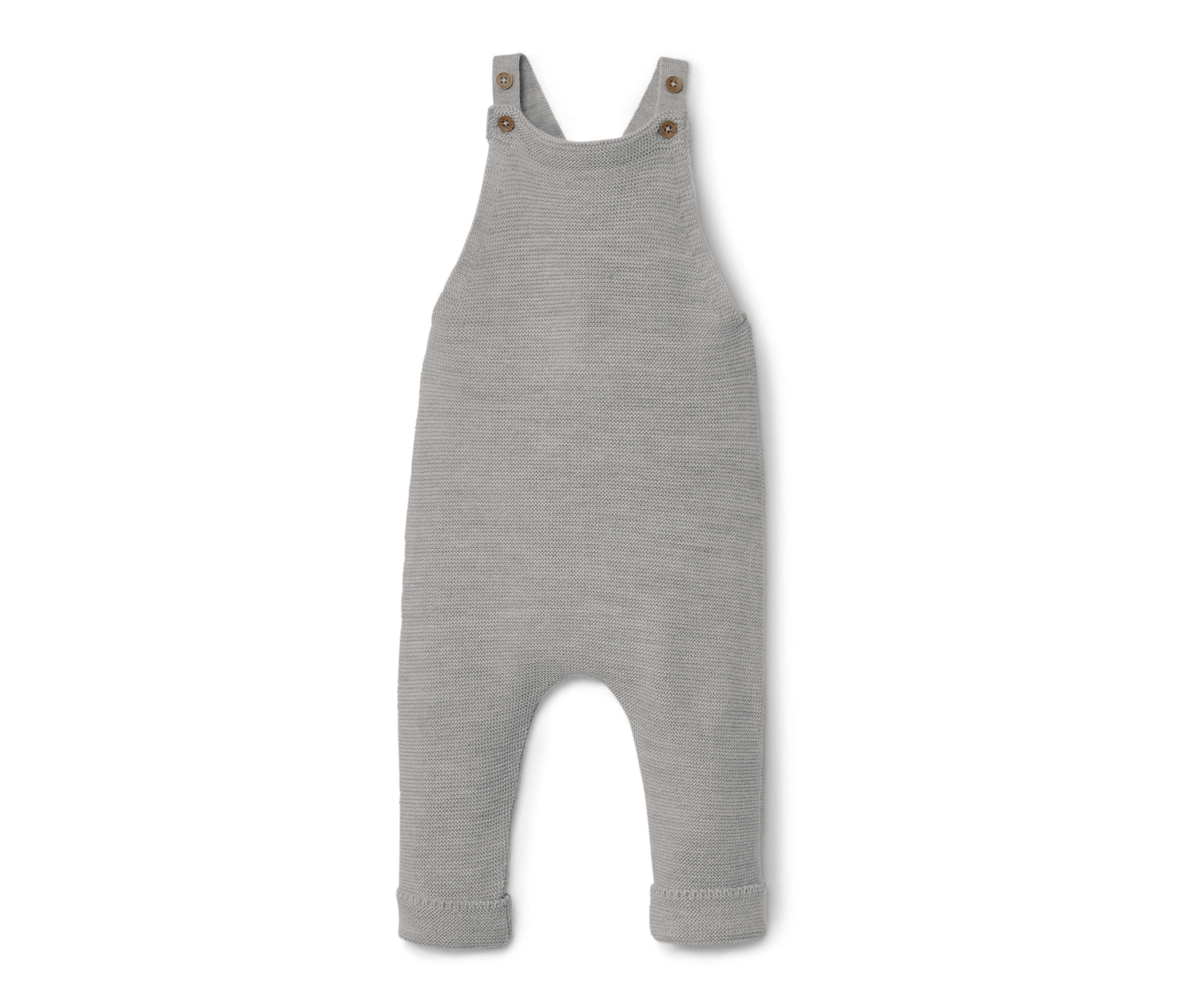 Tchibo - Baby-Merino-Latzhose - Baby - Gr. 62/68 - grau