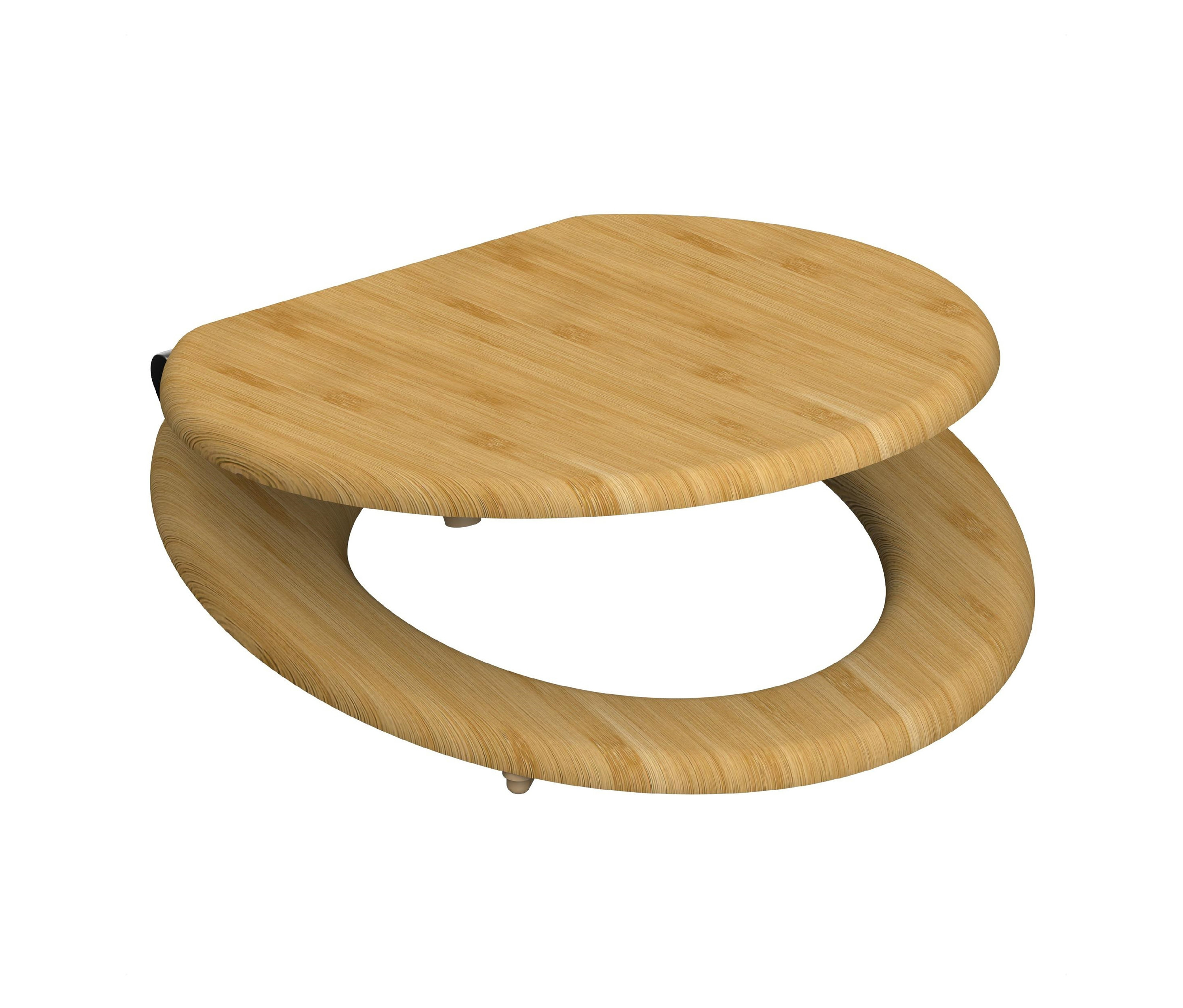 Tchibo - WC-Sitz »Bambus« mit Absenkautomatik - naturfarben