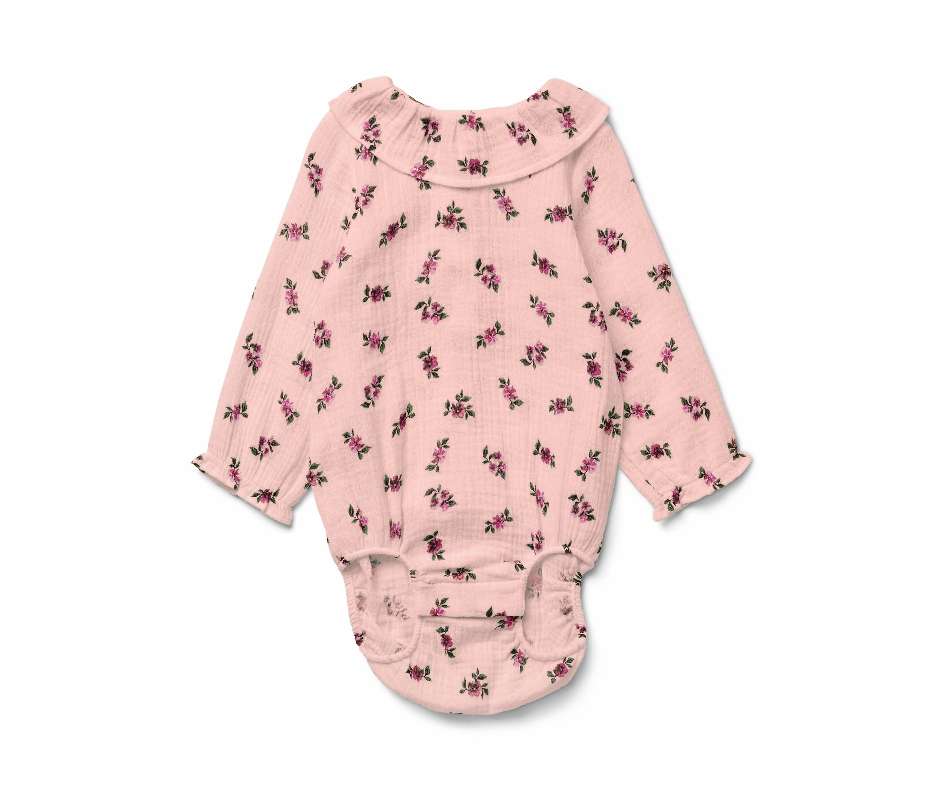 Tchibo - Baby-Musselin-Body - Baby - Gr. 62/68 - rosa/geblümt