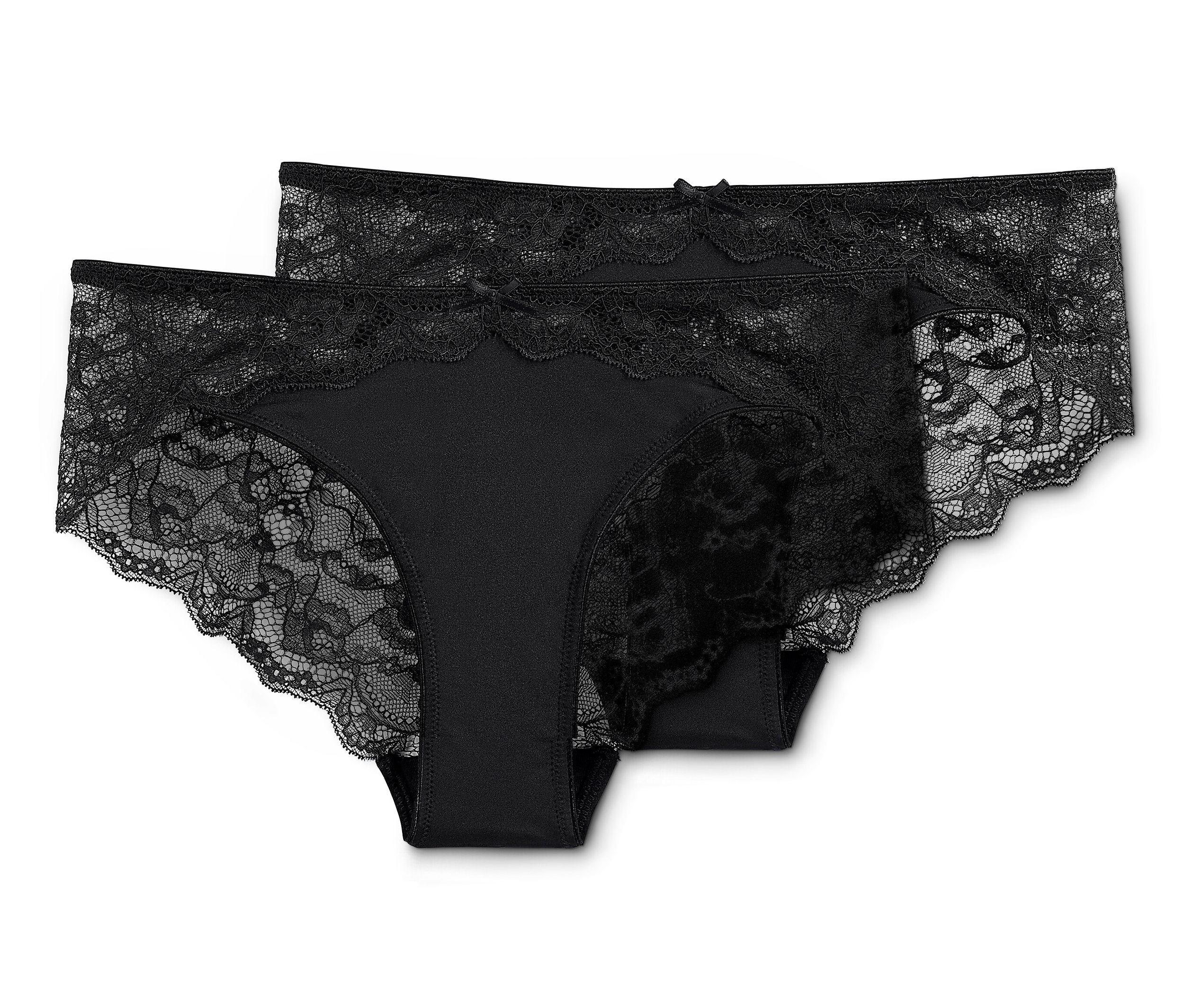Tchibo - 2 Brazilslips - Damen - Gr. XS - schwarz