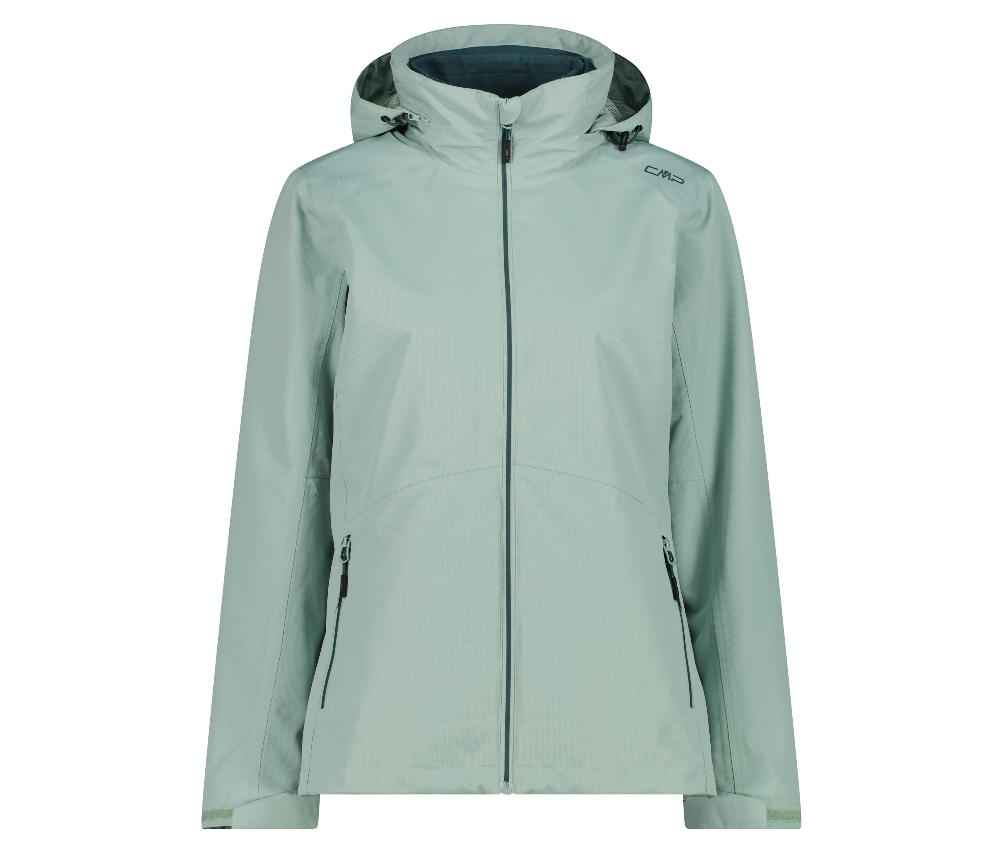CMP Damen-Jacke mit abnehmbarem Fleece-Jackett - Damen - Gr. 36 - grün