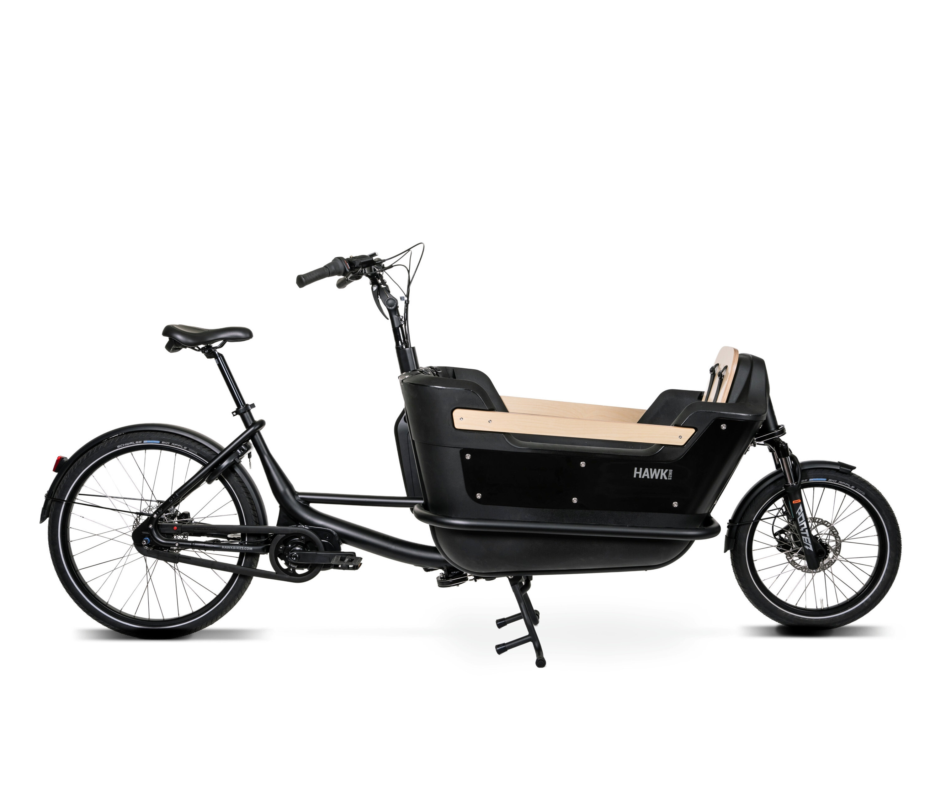 Hawk Bikes Lastenrad E-Cargo 2.2 Bafang - schwarz