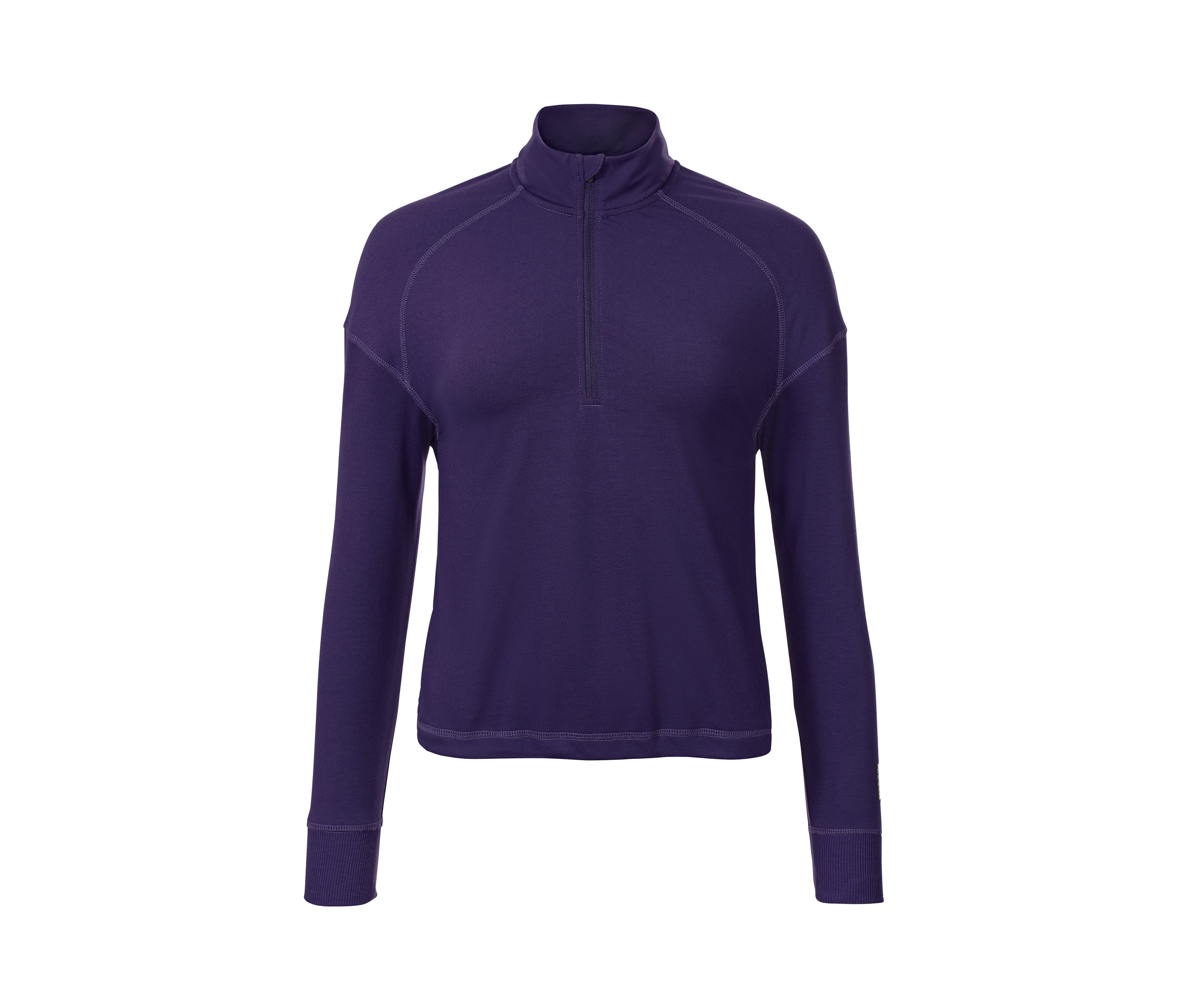 Tchibo - Cropped-Fitness-Longsleeve - Damen - Gr. M - violett