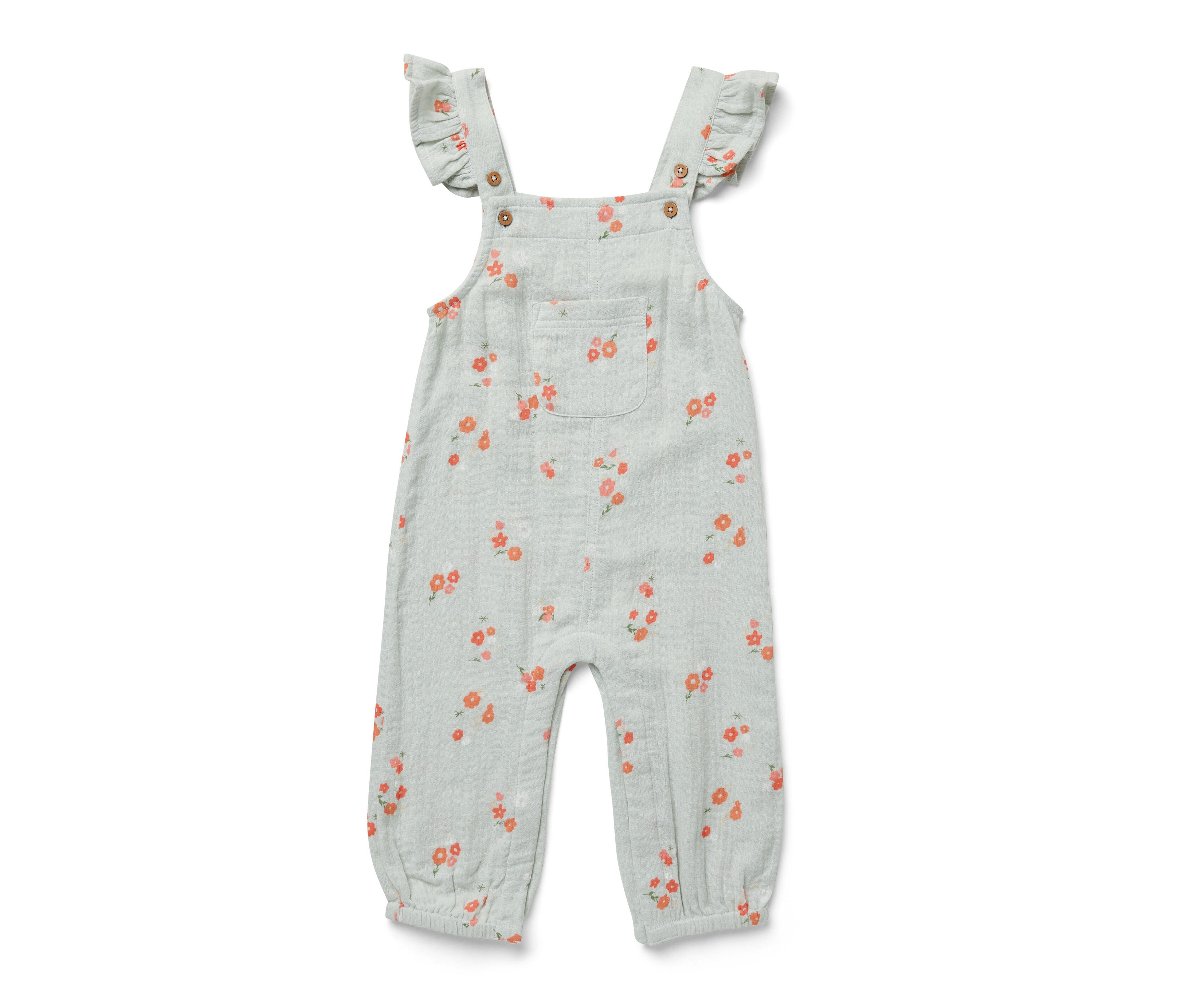 Tchibo - Kinder-Musselin-Strampler - Mädchen - Gr. 98/104 - mehrfarbig/geblümt