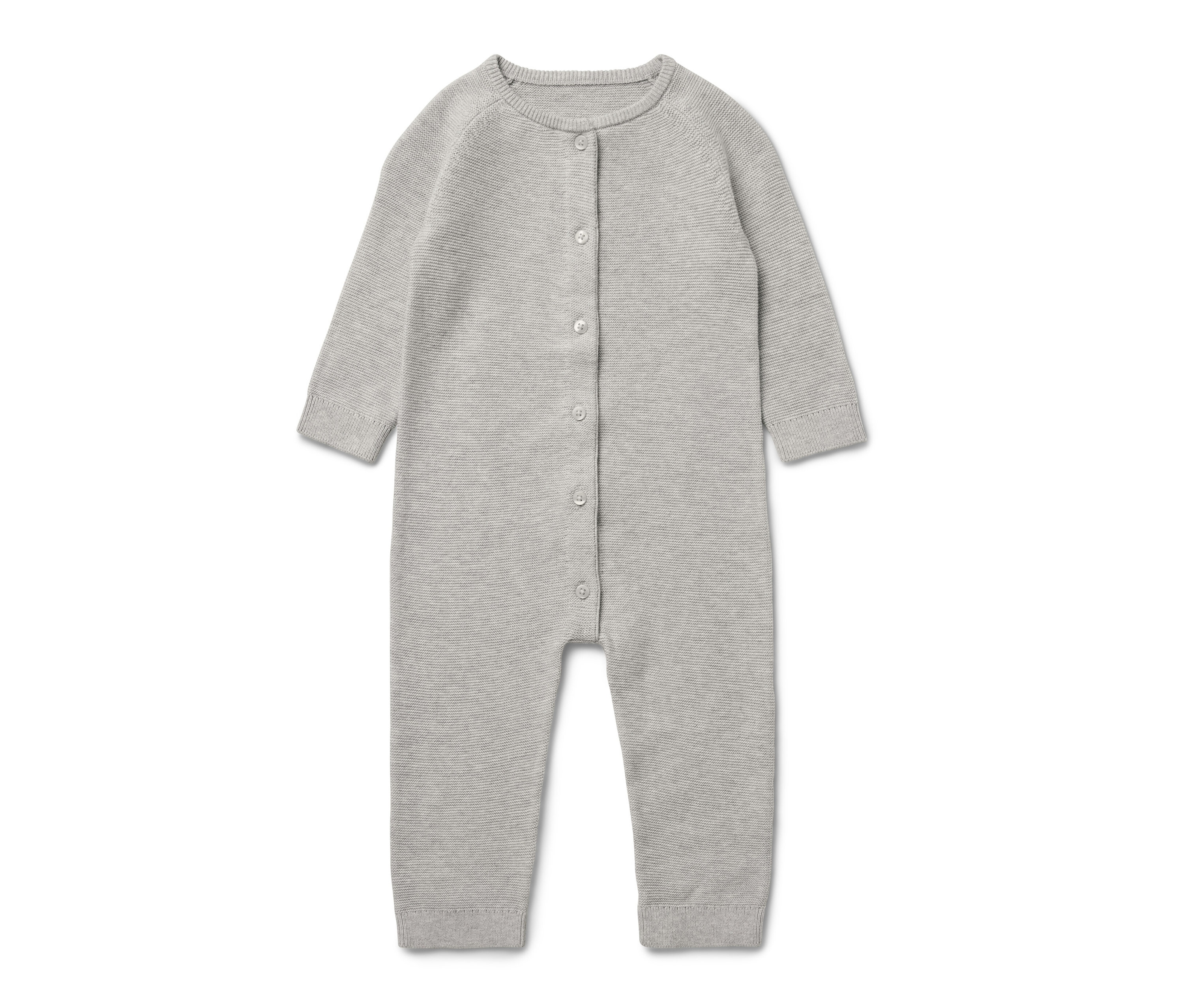 Tchibo - Baby-Strickoverall - Baby - Gr. 74/80 - hellgrau