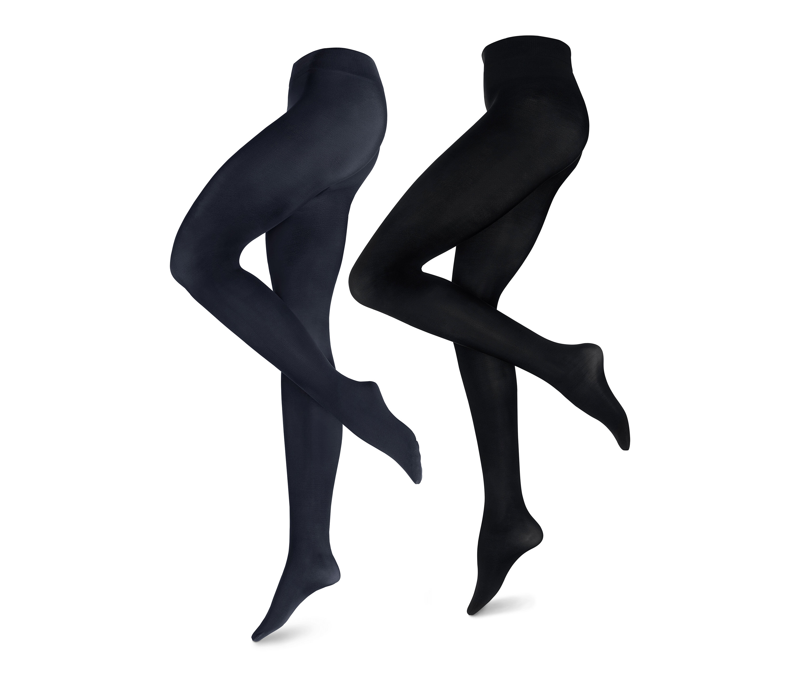 Tchibo - 2 Paar Feinstrumpfhosen - Damen - Gr. S - dunkelblau