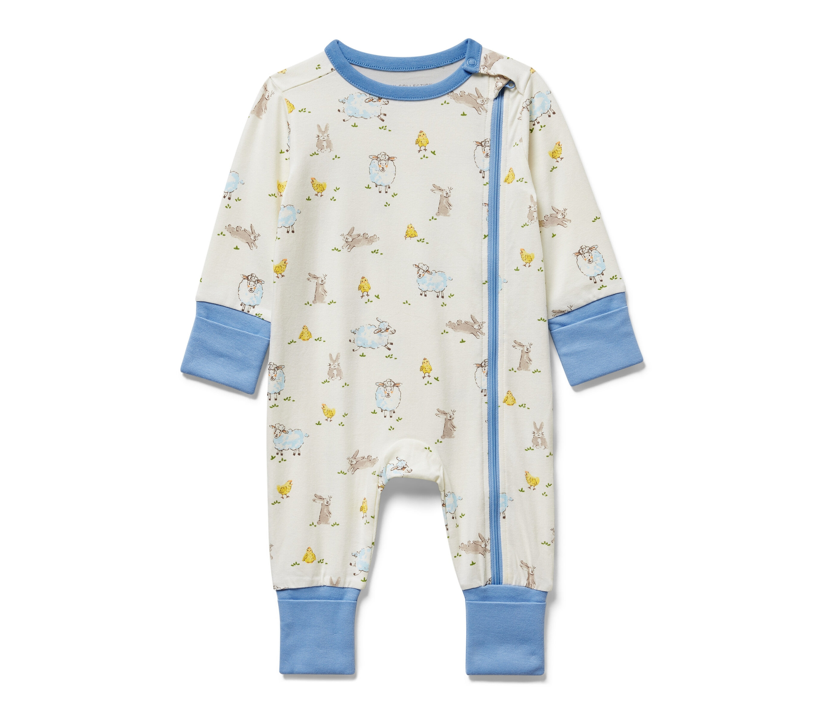 Tchibo - Baby-Pyjama - Baby - Gr. 74/80 - blau/print