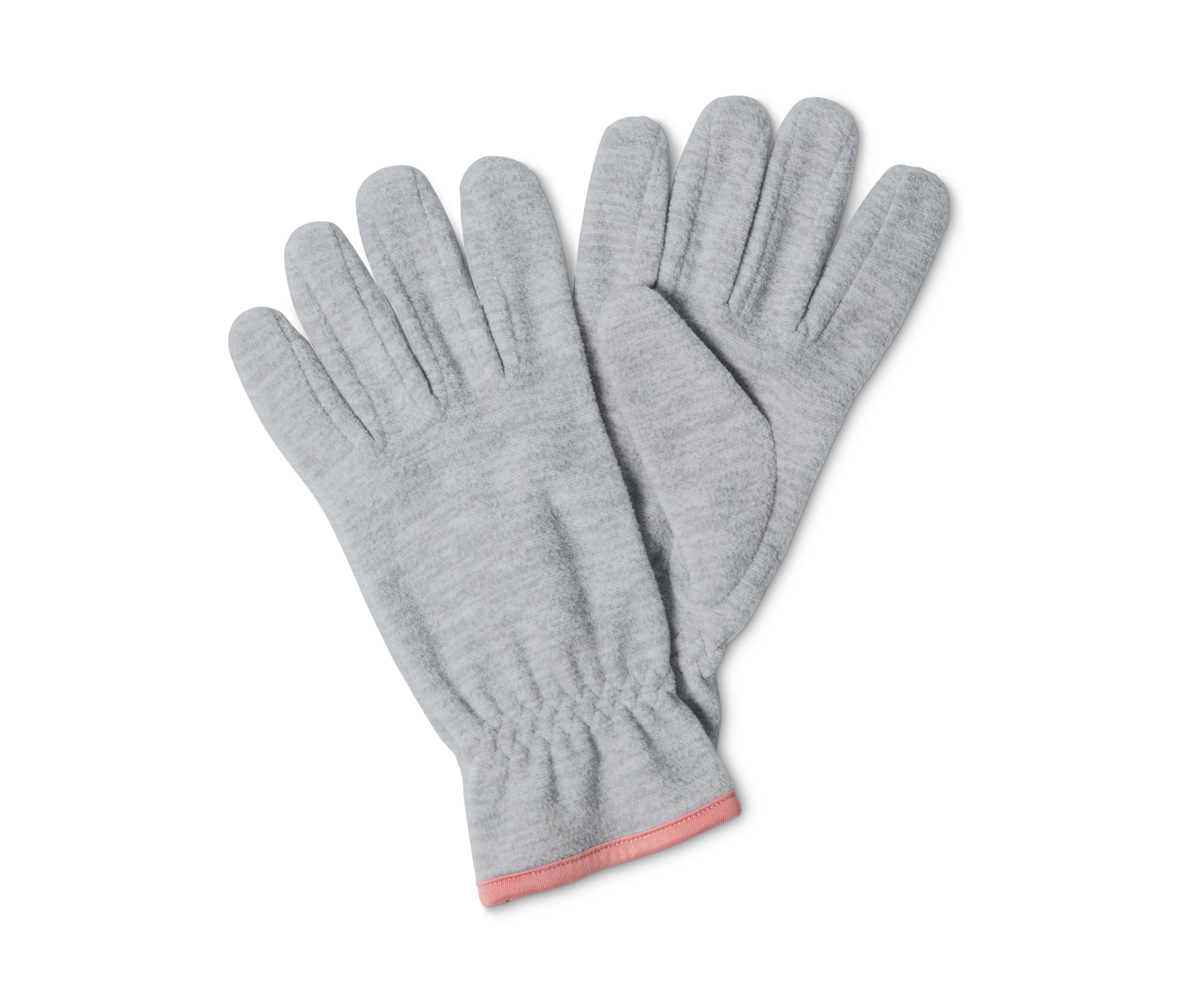 Tchibo - Fleece-Handschuhe - Damen - Gr. 7,5 - hellgrau