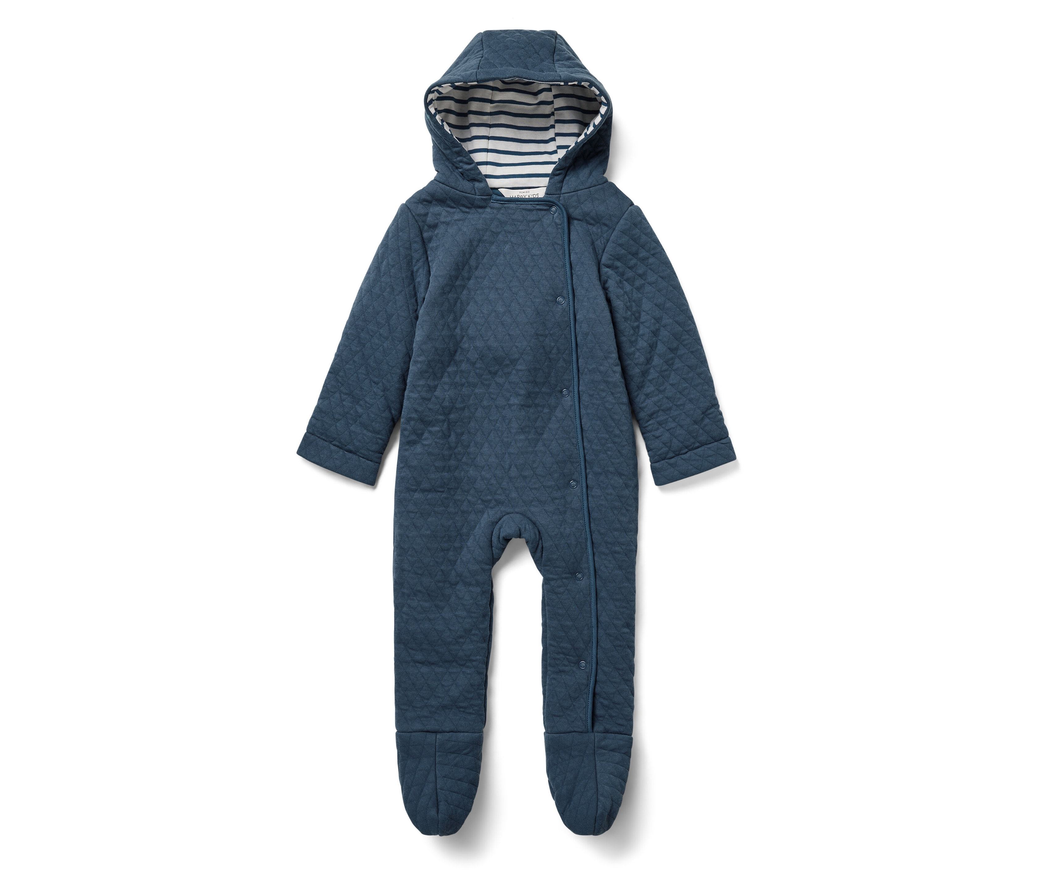 Tchibo - Gesteppter Baby-Jersey-Overall - Newborn - Gr. 50/56 - dunkelblau