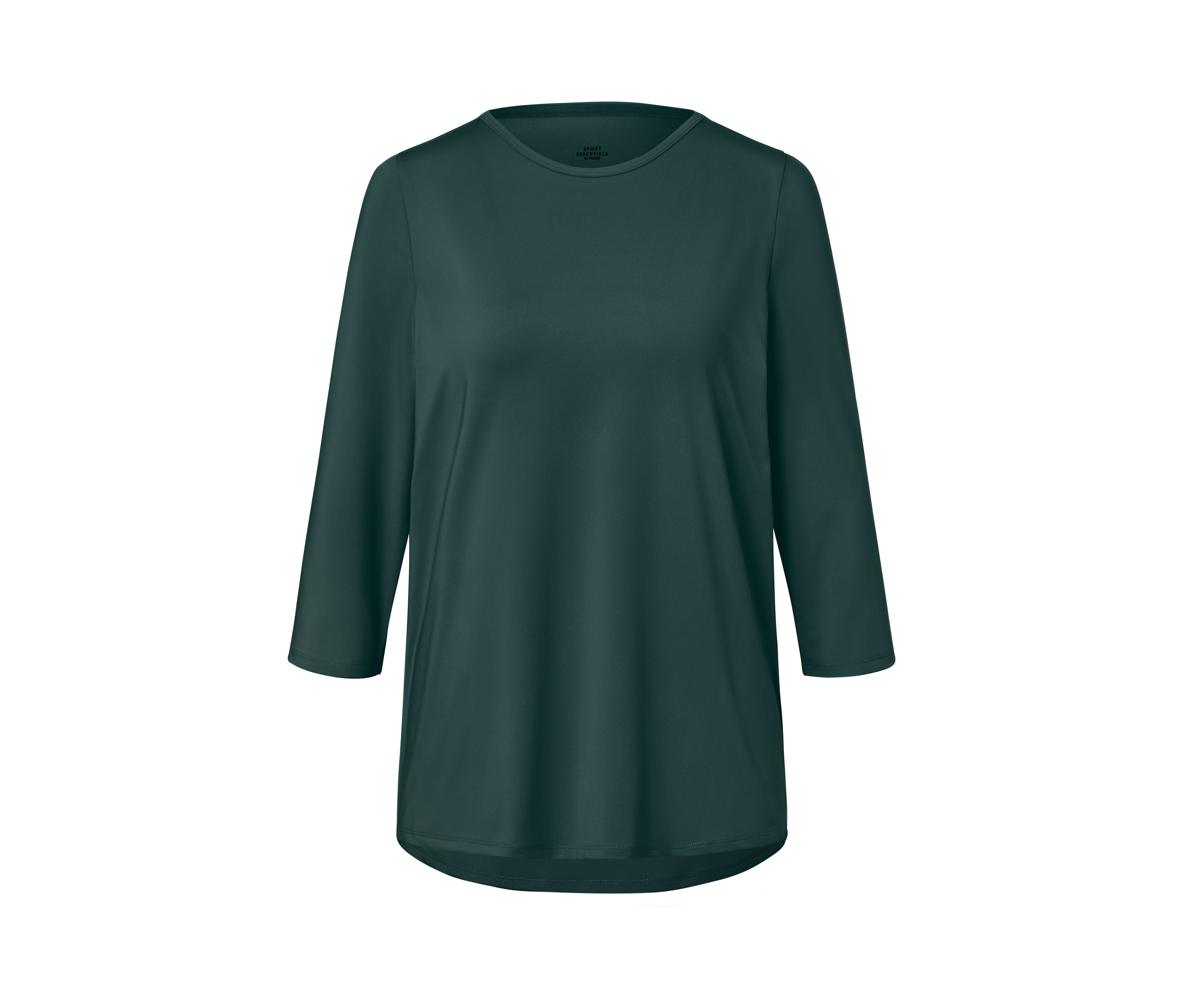 Tchibo - Funktionsshirt mit 3/4-Ärmel - Damen - Gr. S - dunkelgrün